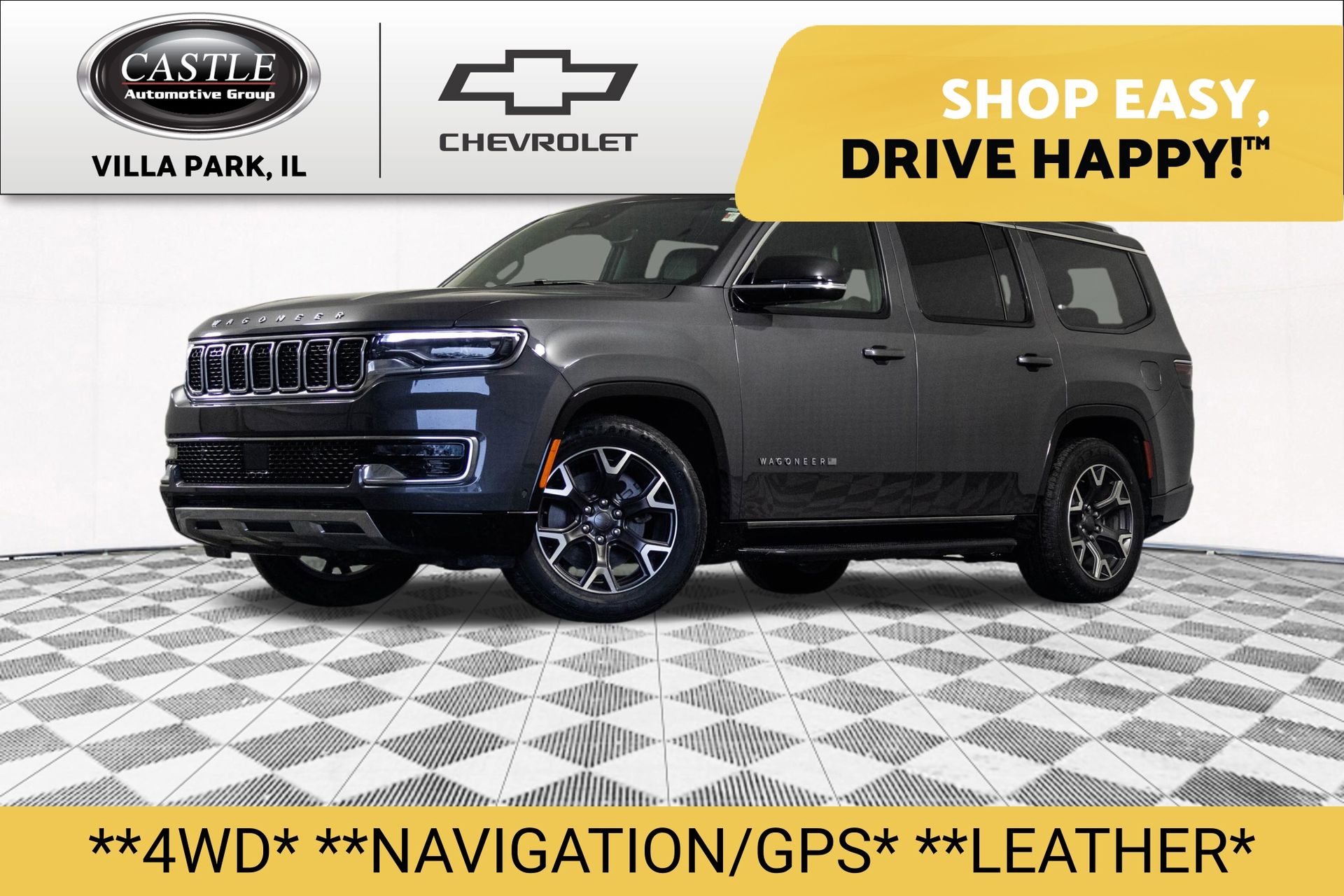 Baltic Gray Metallic Clearcoat 2024 Jeep Wagoneer Series III 4WD SUV / Crossover Four-Wheel Drive 8-Speed Automatic