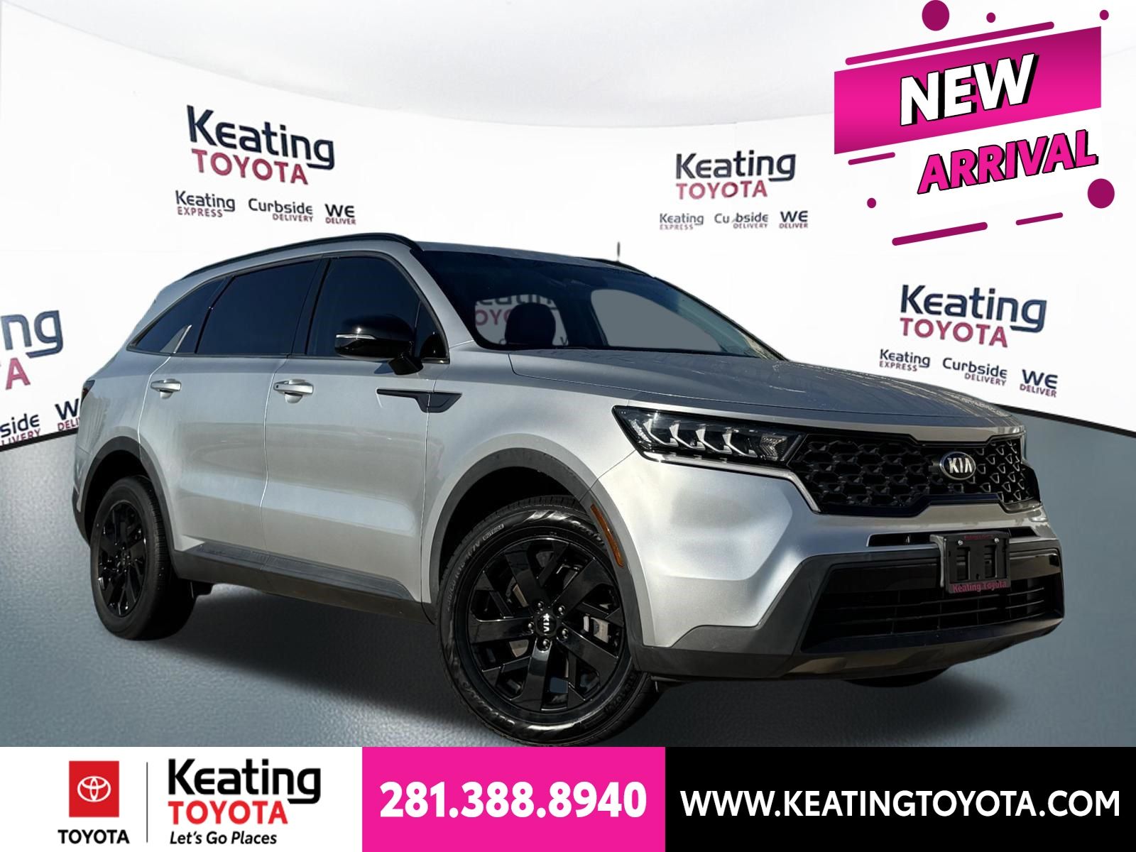 Sparkling Silver 2021 Kia Sorento SUV / Crossover All-Wheel Drive 8-Speed Automatic