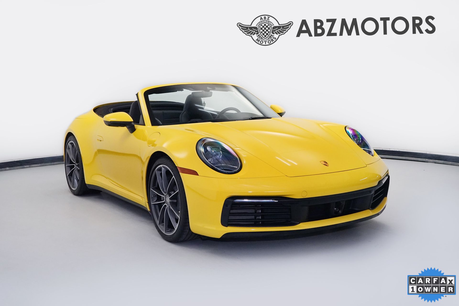 Yellow 2021 Porsche 911 Convertible Rear-Wheel Drive Automatic
