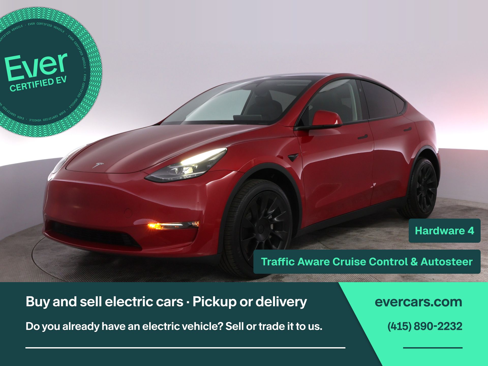 Red Multi-Coat 2023 Tesla Model Y Long Range AWD SUV / Crossover All-Wheel Drive 1-Speed Automatic
