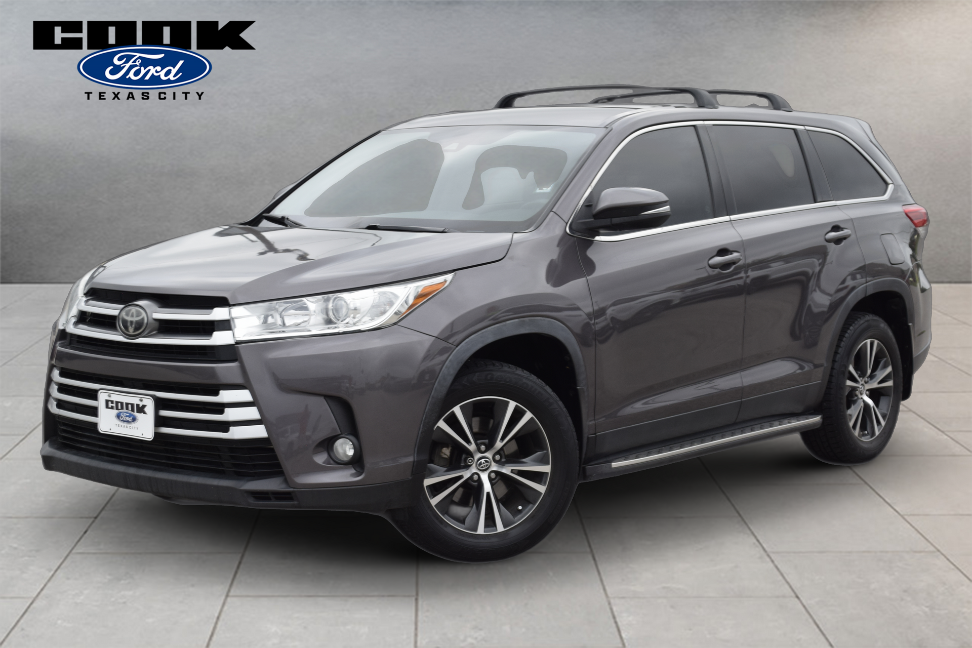 2019 Toyota Highlander LE Plus Gray at Classic Chevrolet Galveston