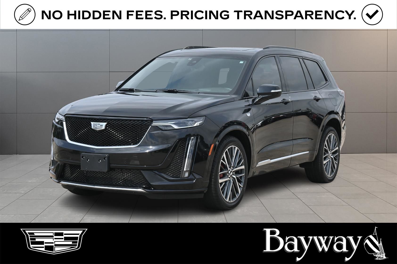 Stellar Black Metallic 2024 Cadillac XT6 Sport AWD SUV / Crossover Four-Wheel Drive 9-Speed Automatic