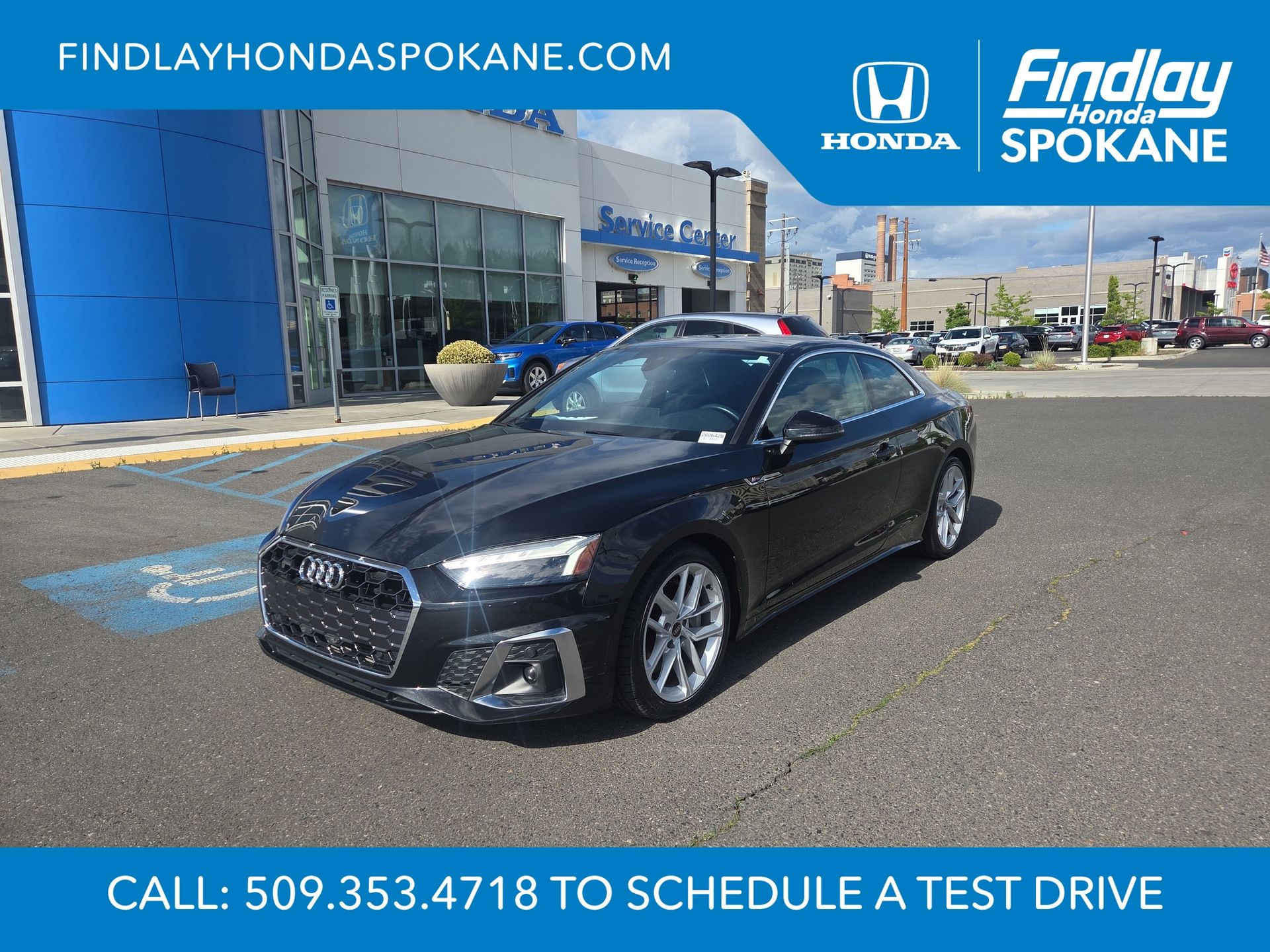 Black 2023 Audi A5 Coupe All-Wheel Drive 7-Speed Automatic