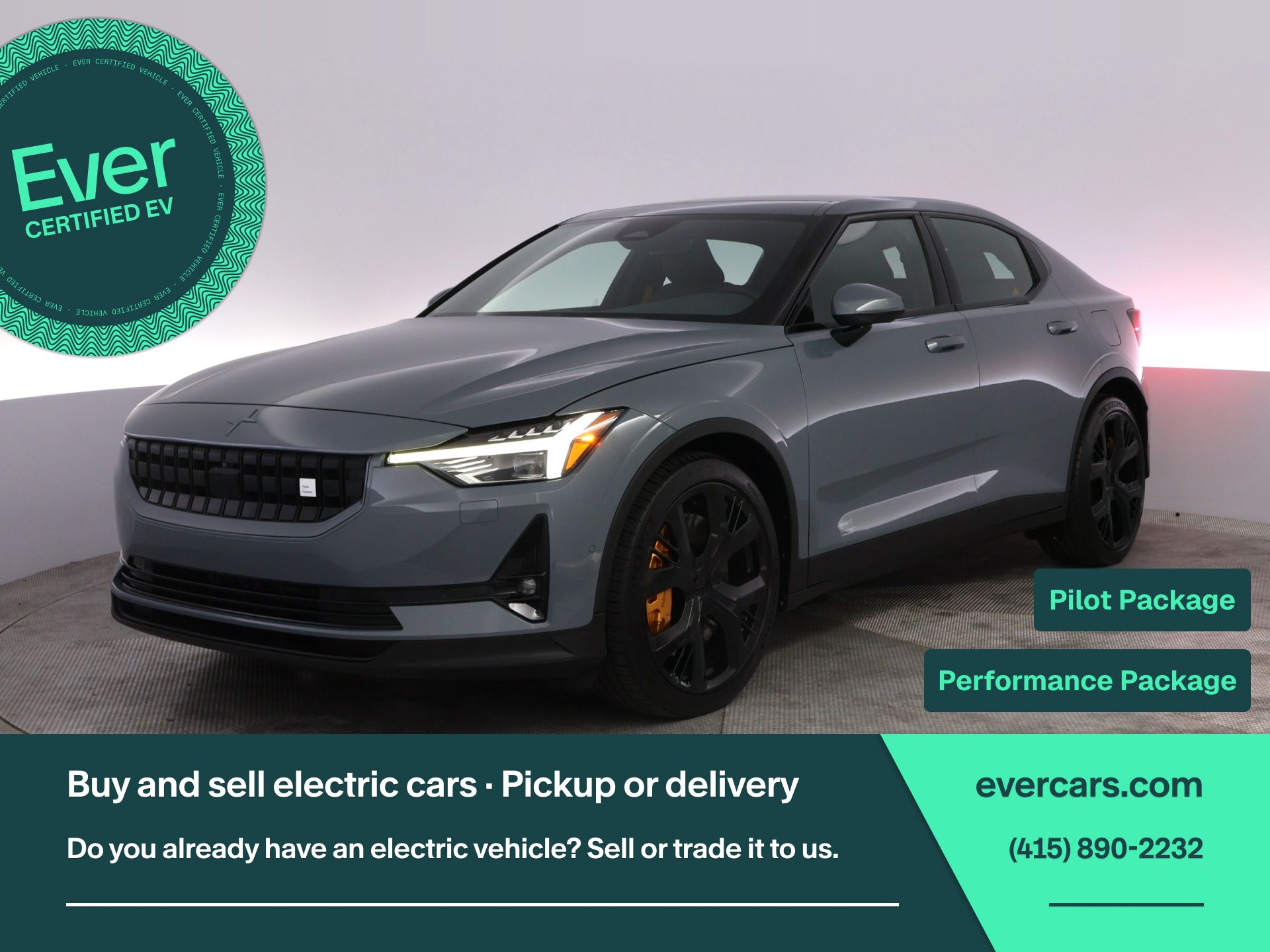 Thunder 2021 Polestar 2 Sedan All-Wheel Drive 1-Speed Automatic