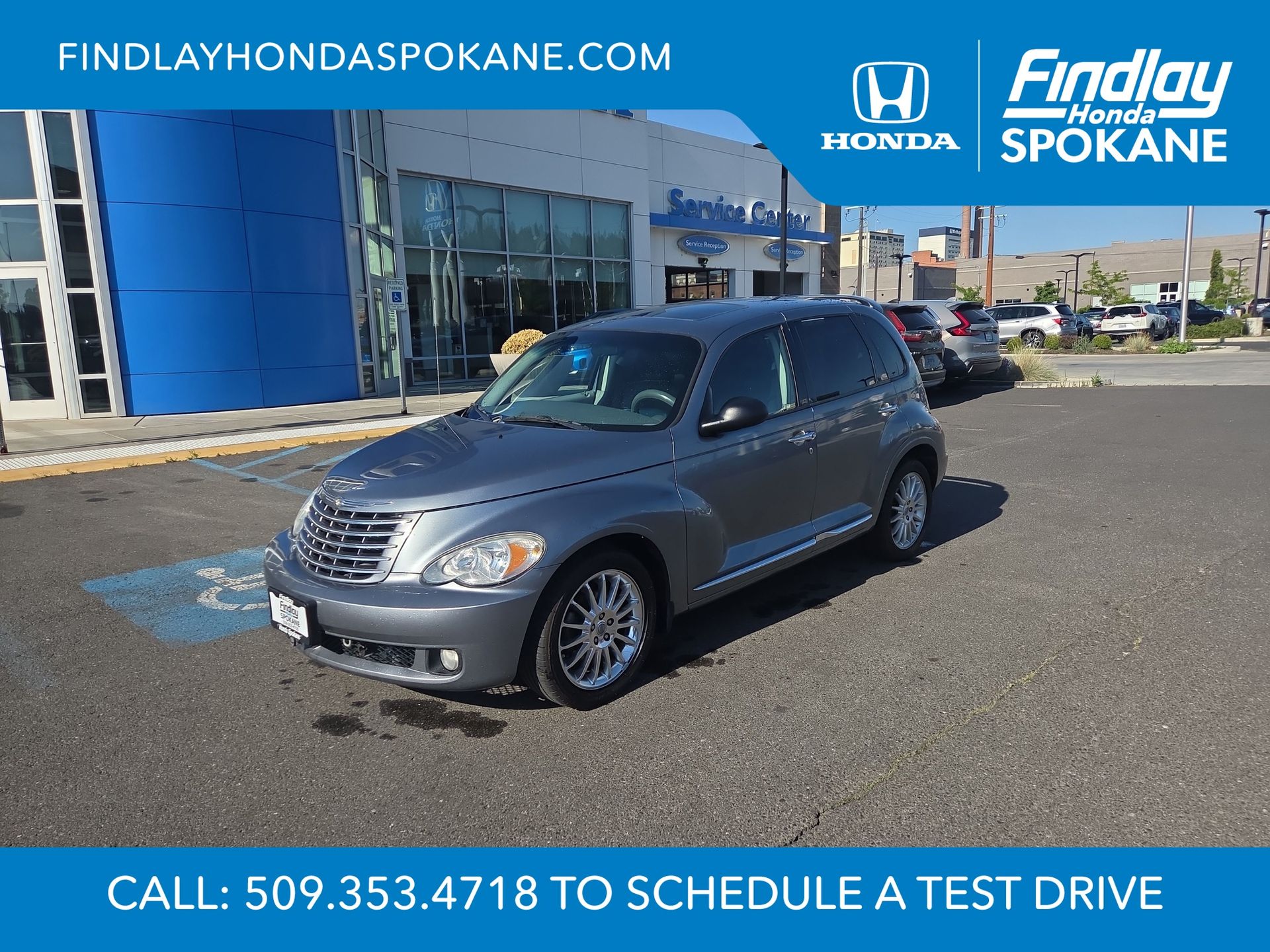 Silver Steel Metallic Clearcoat/Black Vinyl Top 2008 Chrysler PT Cruiser Wagon Front-Wheel Drive 4-Speed Automatic