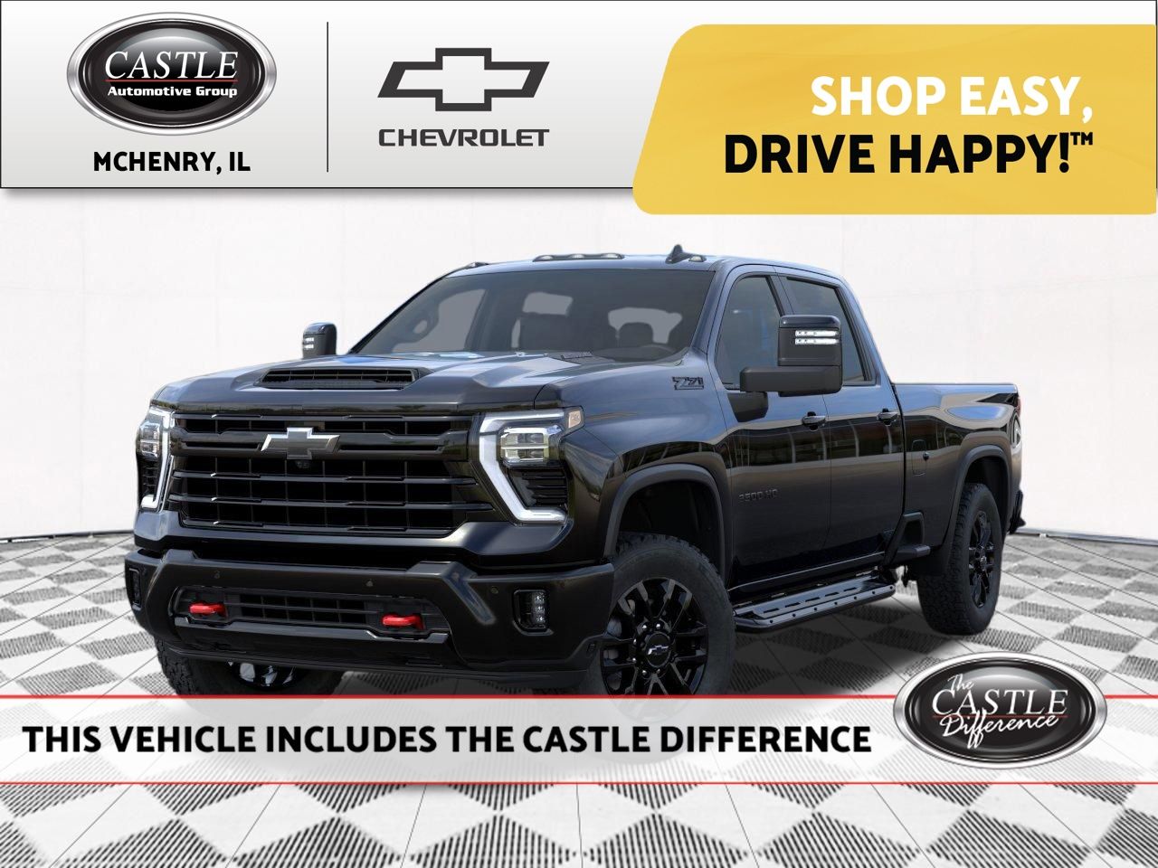 Black 2026 Chevrolet Silverado 3500HD Pickup Truck Four-Wheel Drive Automatic