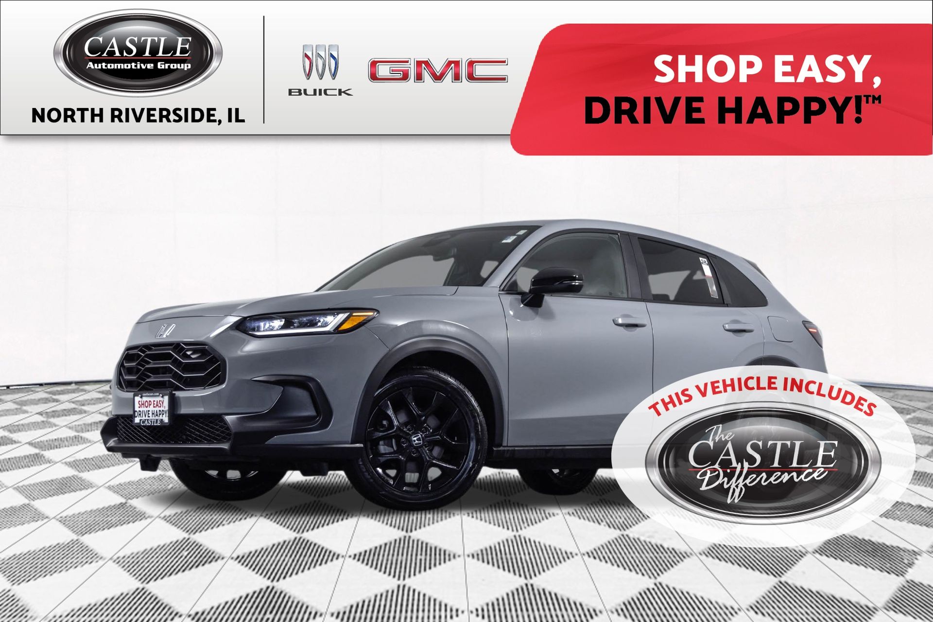 Urban Gray Pearl 2025 Honda HR-V SUV / Crossover All-Wheel Drive Continuously Variable Transmission