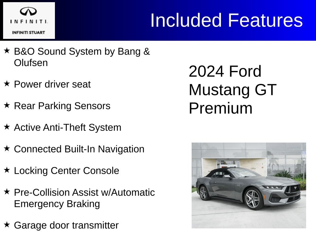 used 2024 Ford Mustang car, priced at $46,300