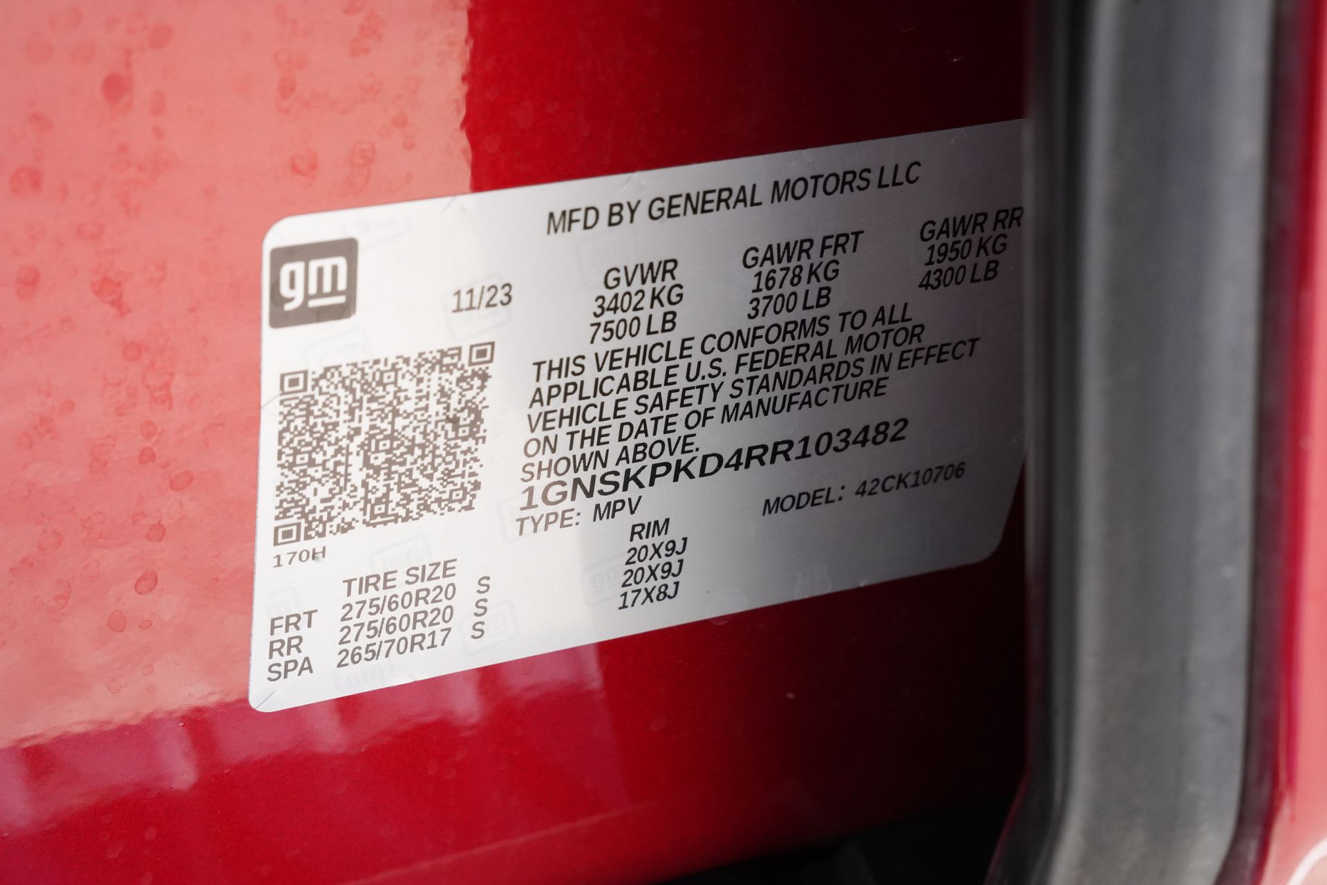 2024 Chevrolet Tahoe Z71 Red at Bayway Cadillac Southwest
