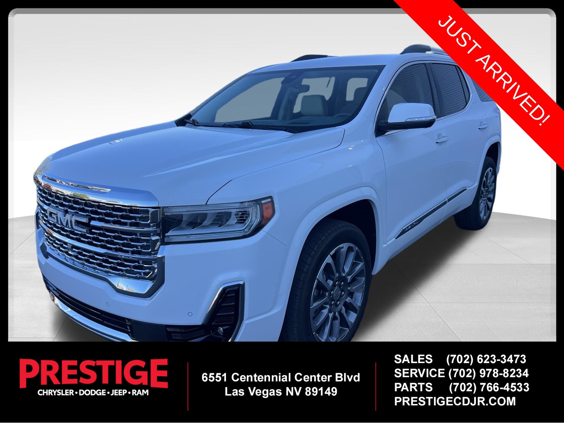 Summit White 2021 GMC Acadia SUV / Crossover Front-Wheel Drive 9-Speed Automatic