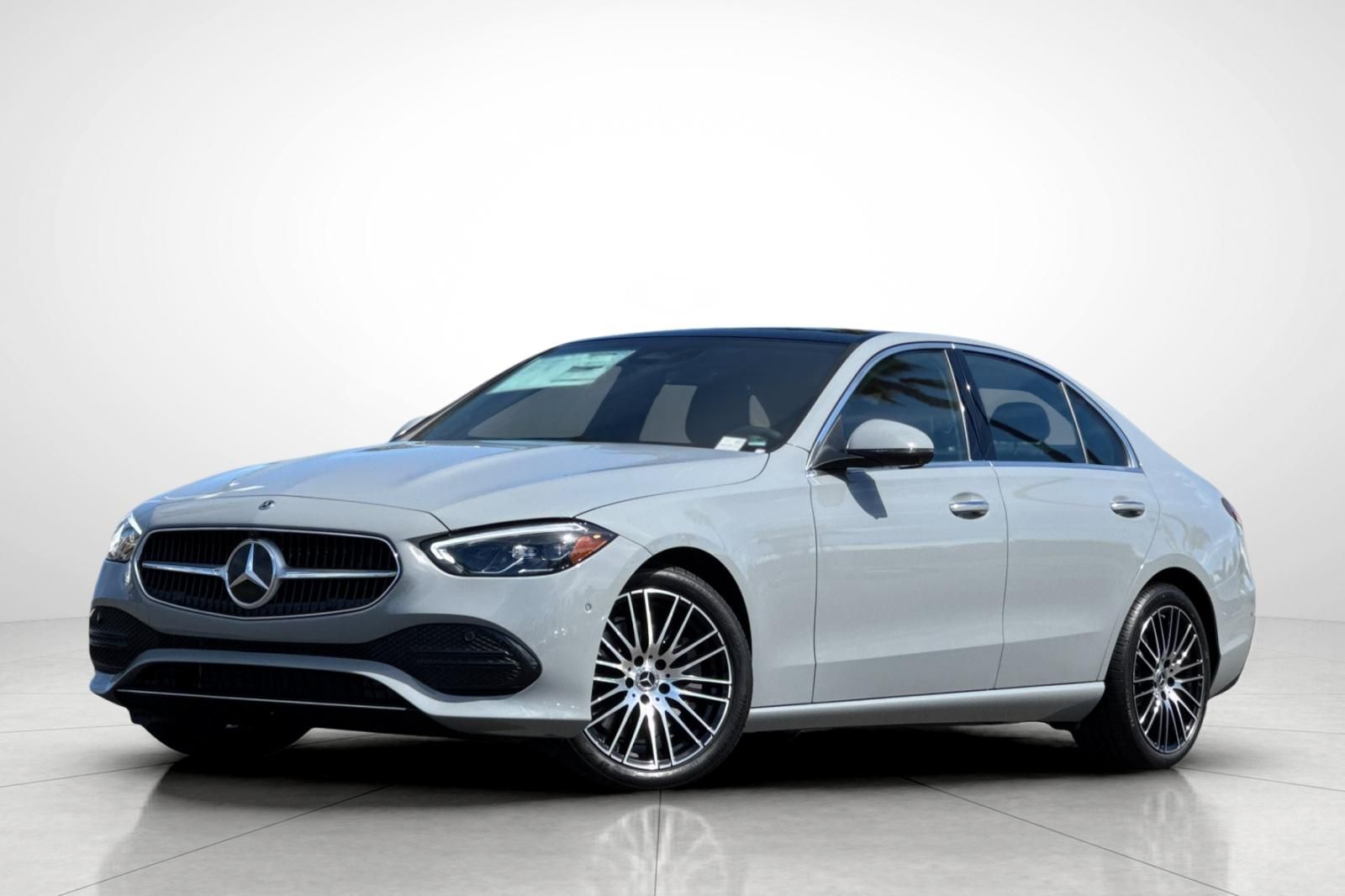Gray (MANUFAKTUR Alpine Grey) 2026 Mercedes-Benz C-Class Sedan Rear-Wheel Drive 9-Speed Automatic