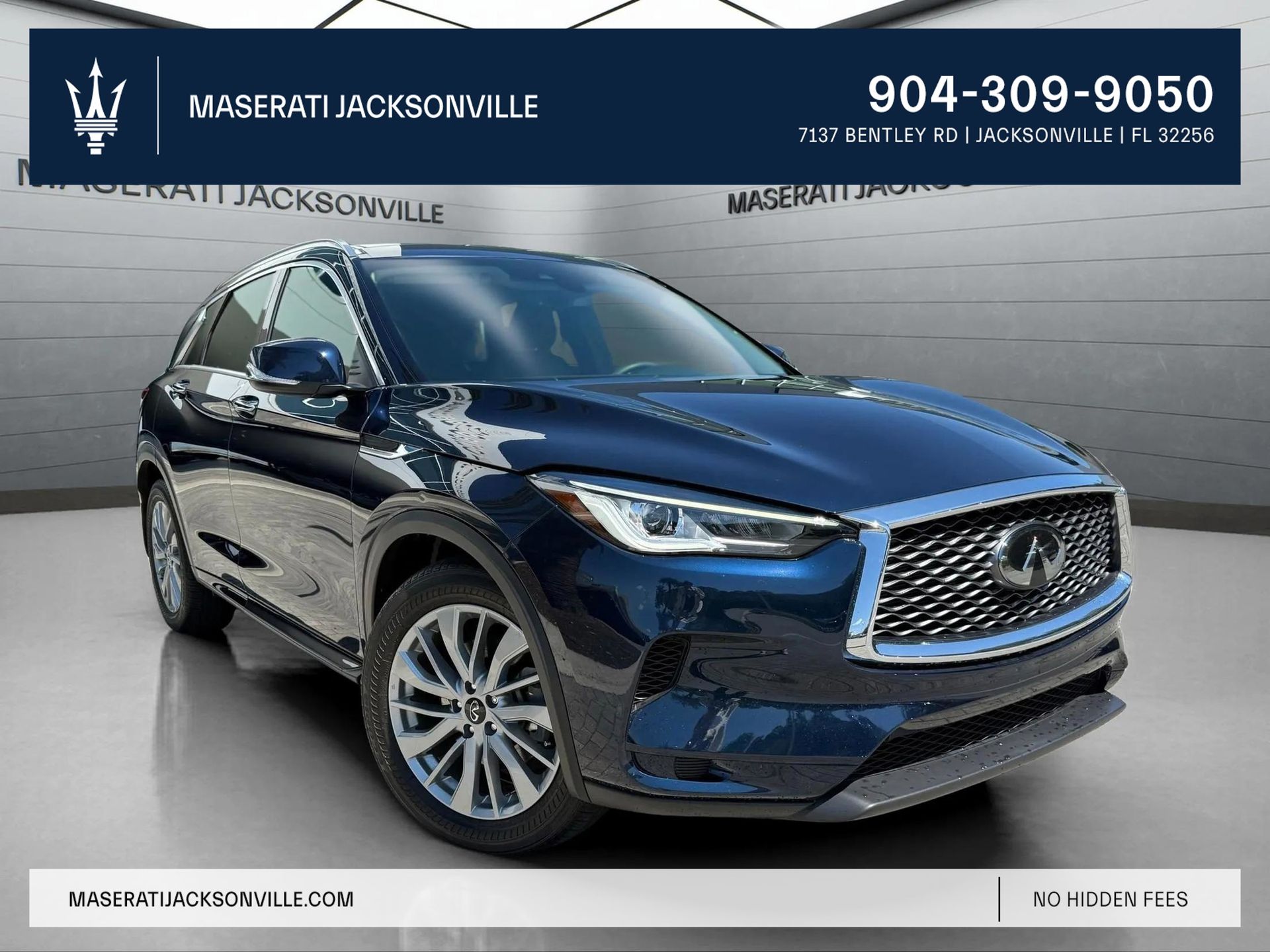 Hermosa Blue 2023 INFINITI QX50 Luxe FWD SUV / Crossover Front-Wheel Drive Continuously Variable Transmission