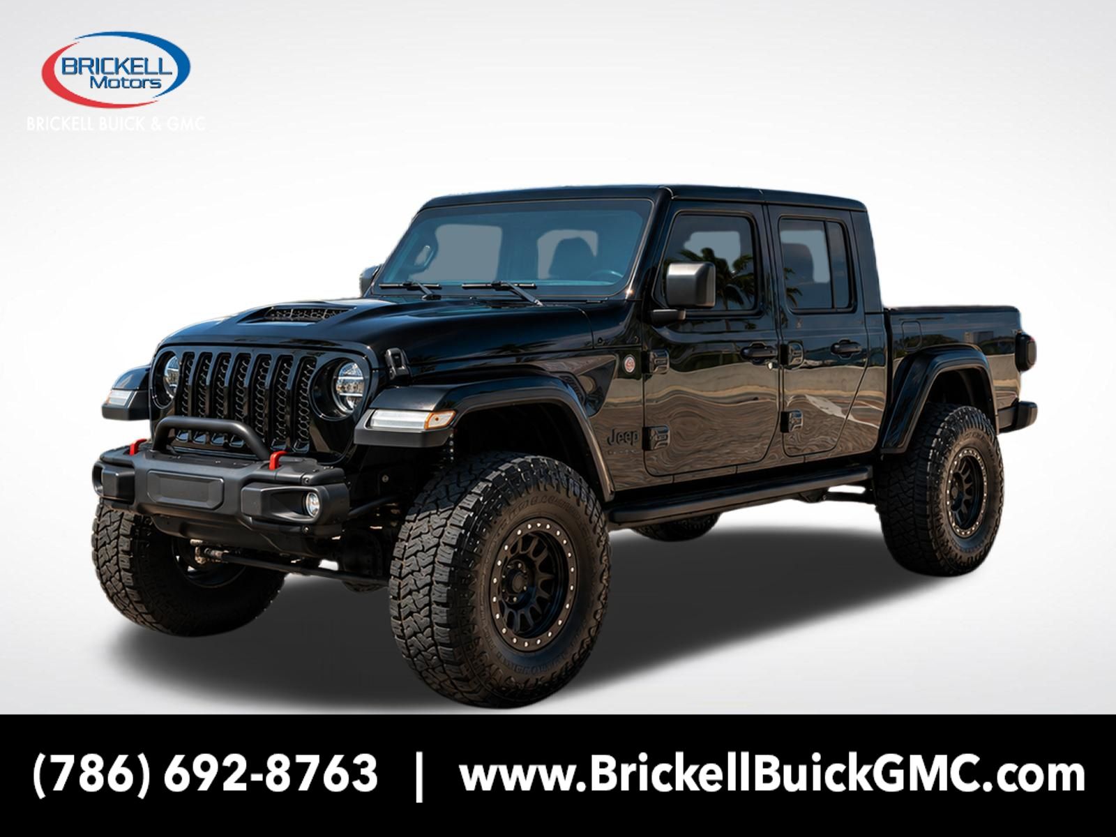 Black Clearcoat 2021 Jeep Gladiator Pickup Truck Four-Wheel Drive 8-Speed Automatic