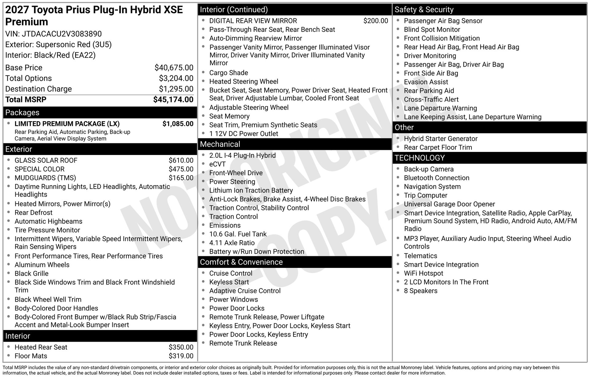 03u5 2027 Toyota Prius Plug-In Hybrid Hatchback Front-Wheel Drive Continuously Variable Transmission