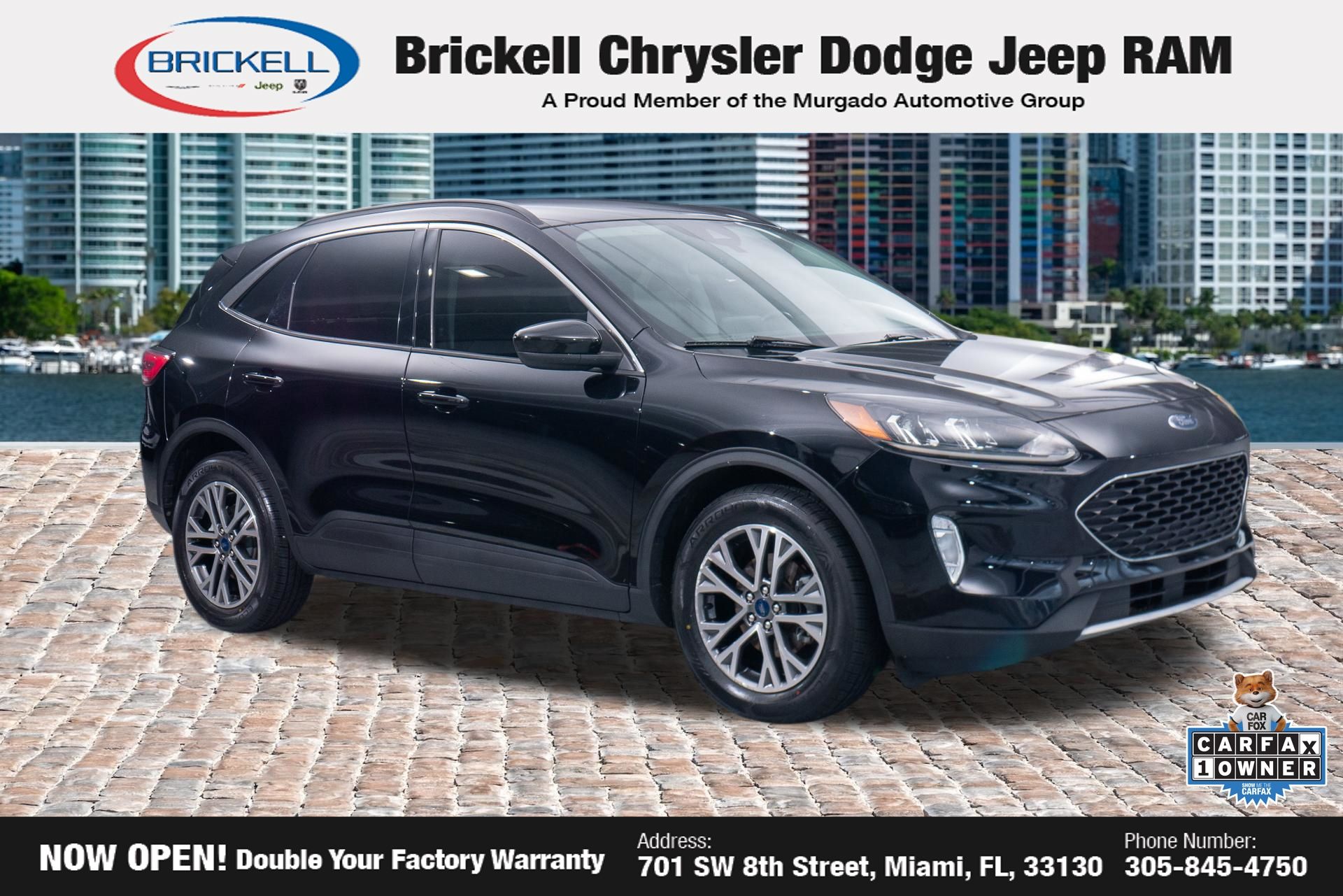 Black Metallic 2021 Ford Escape SUV / Crossover Front-Wheel Drive 8-Speed Automatic
