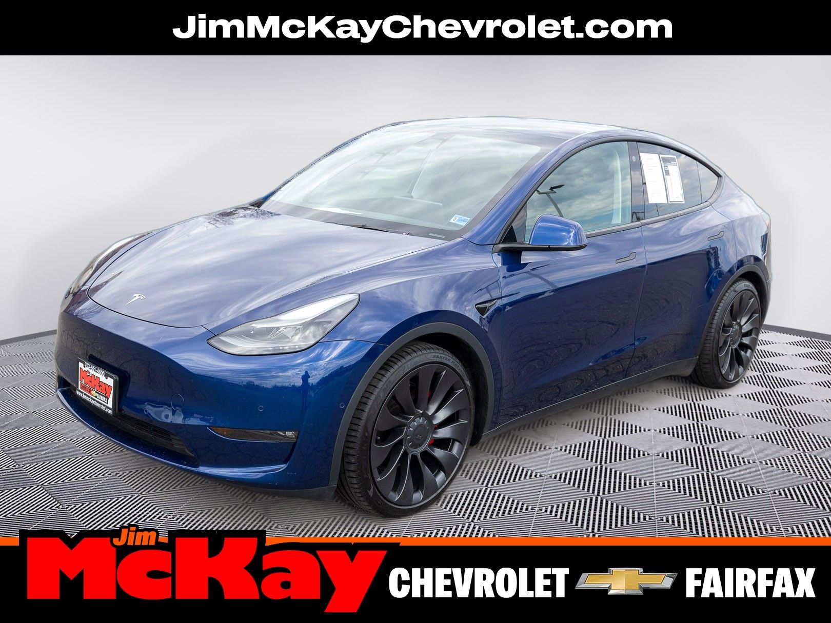 Deep Blue Metallic 2022 Tesla Model Y Performance AWD SUV / Crossover All-Wheel Drive 1-Speed Dual Clutch