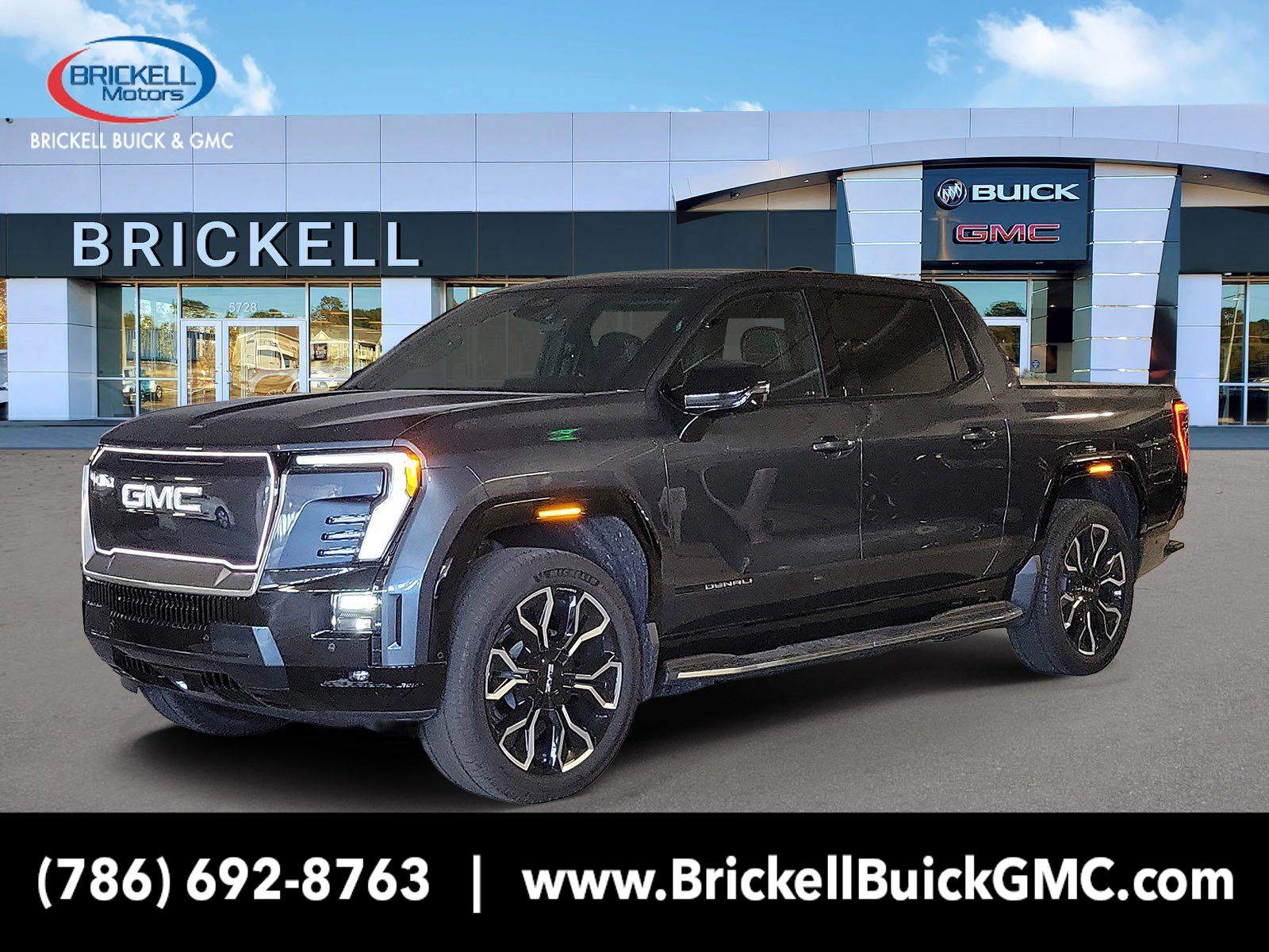 Deep Ocean Metallic 2025 GMC Sierra EV Pickup Truck All-Wheel Drive 1-Speed Automatic