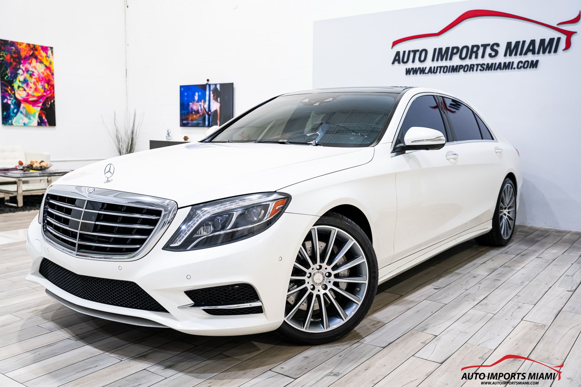 designo Diamond White Metallic 2015 Mercedes-Benz S-Class Sedan Rear-Wheel Drive 7-Speed Automatic