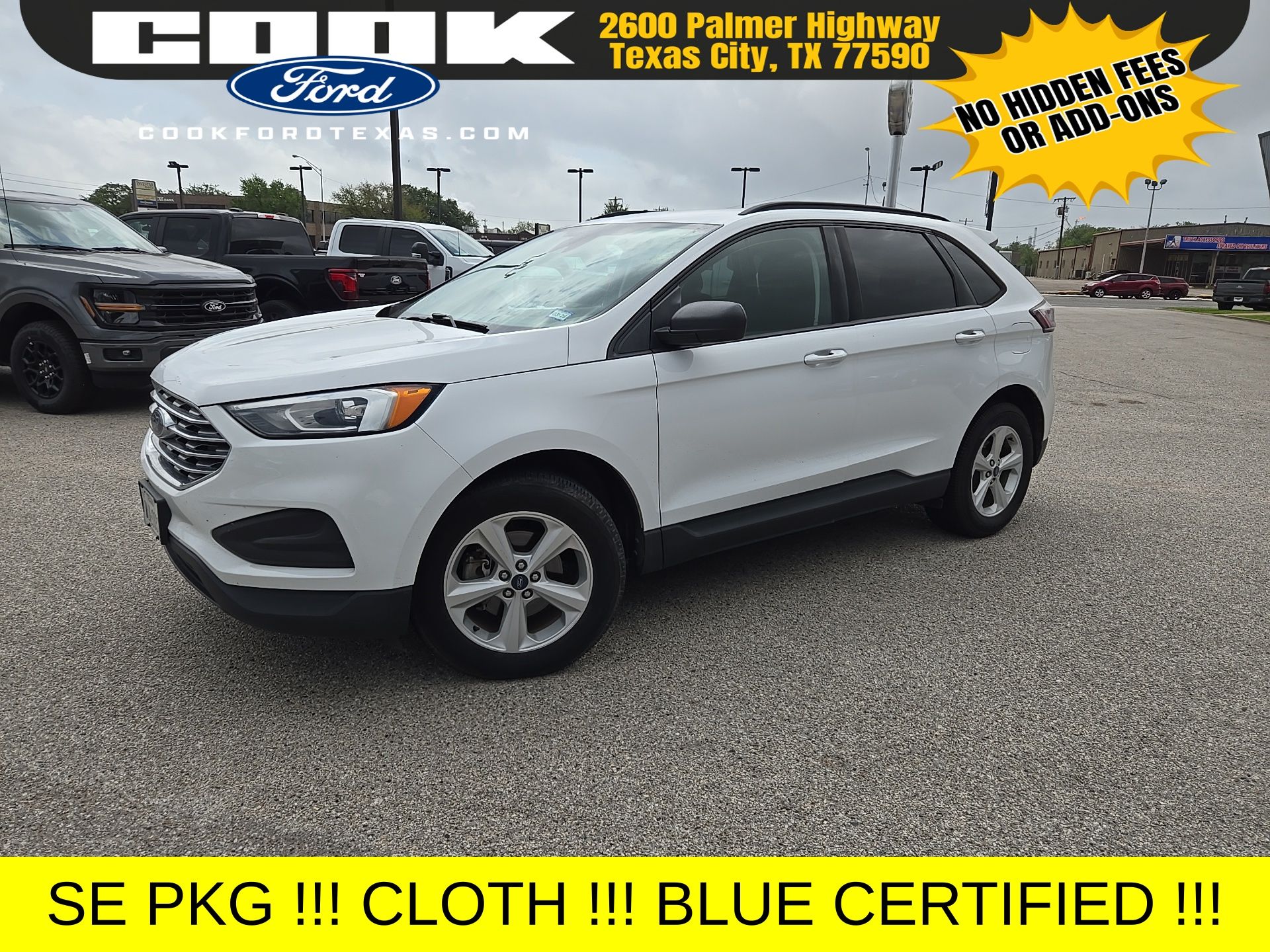 Oxford White 2020 Ford Edge SE FWD SUV / Crossover Front-Wheel Drive 8-Speed Automatic