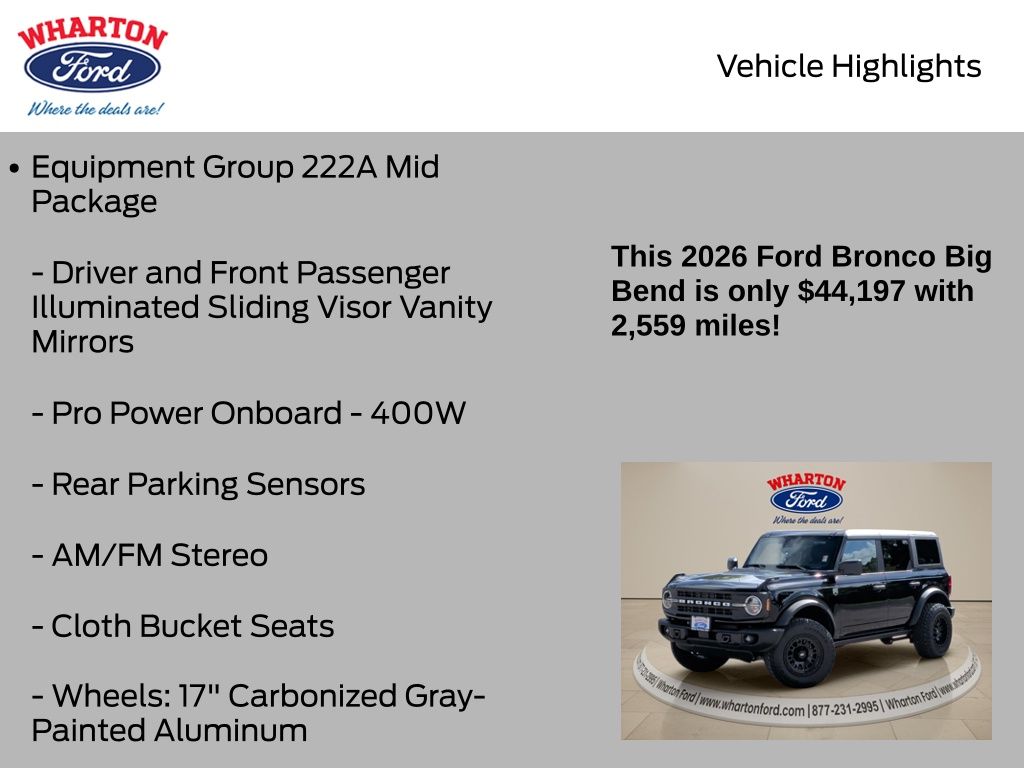 2026 Ford Bronco Big Bend - 9