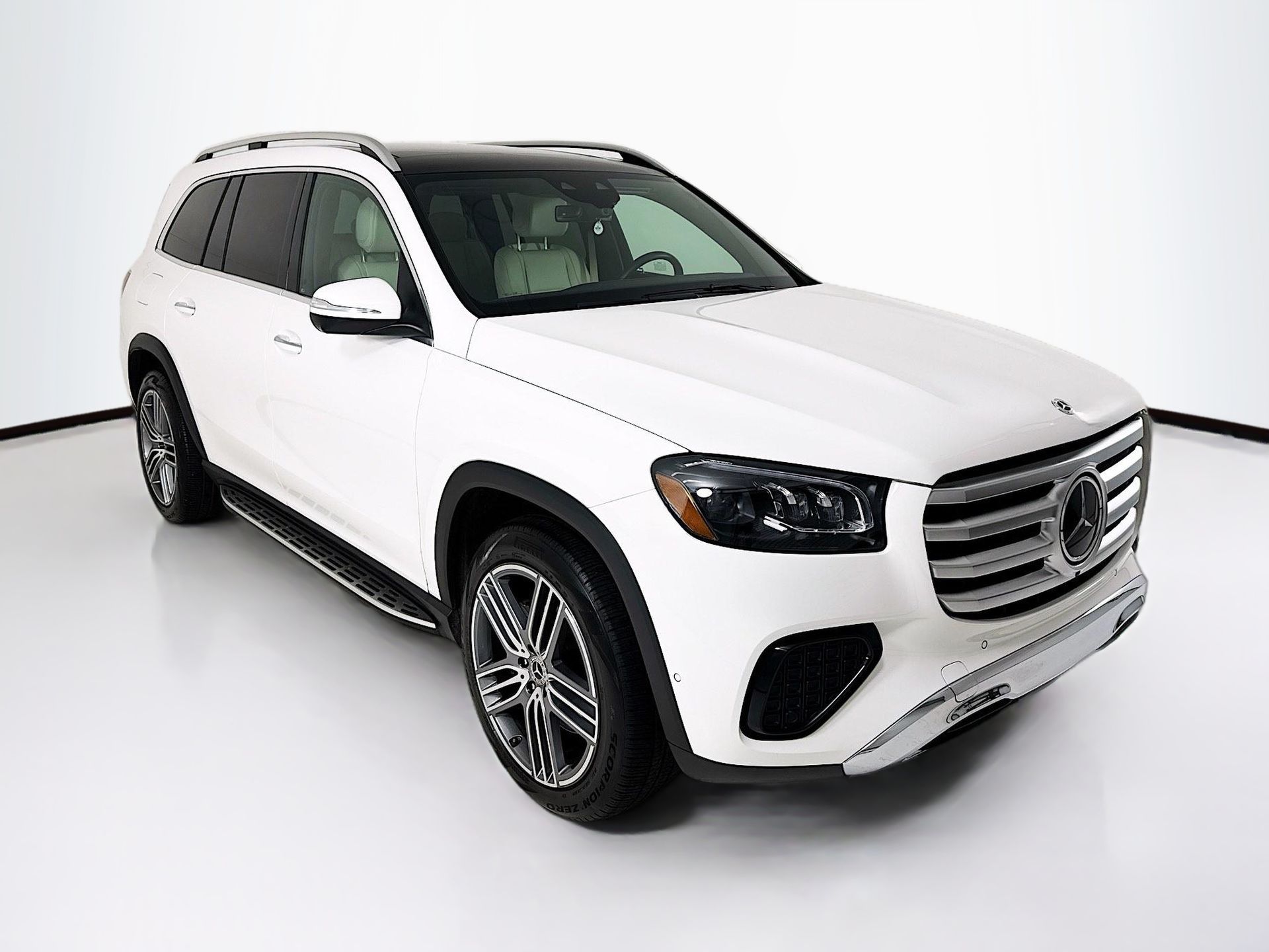 Polar White 2025 Mercedes-Benz GLS 450 4MATIC SUV / Crossover All-Wheel Drive 9-Speed Automatic