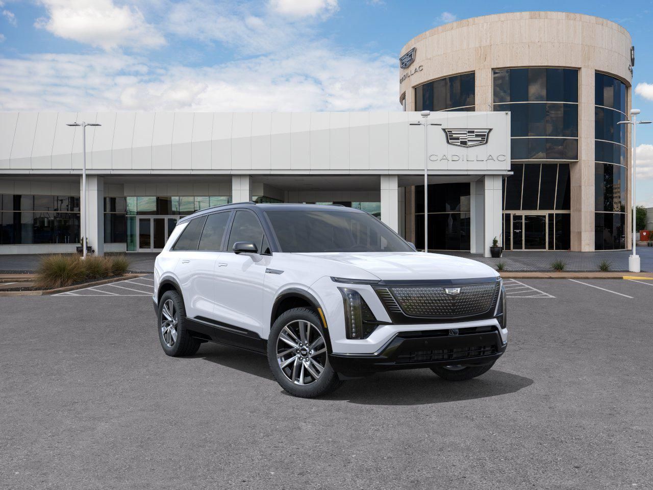 Vibrant White Tricoat 2027 Cadillac VISTIQ SUV / Crossover All-Wheel Drive 1-Speed Automatic