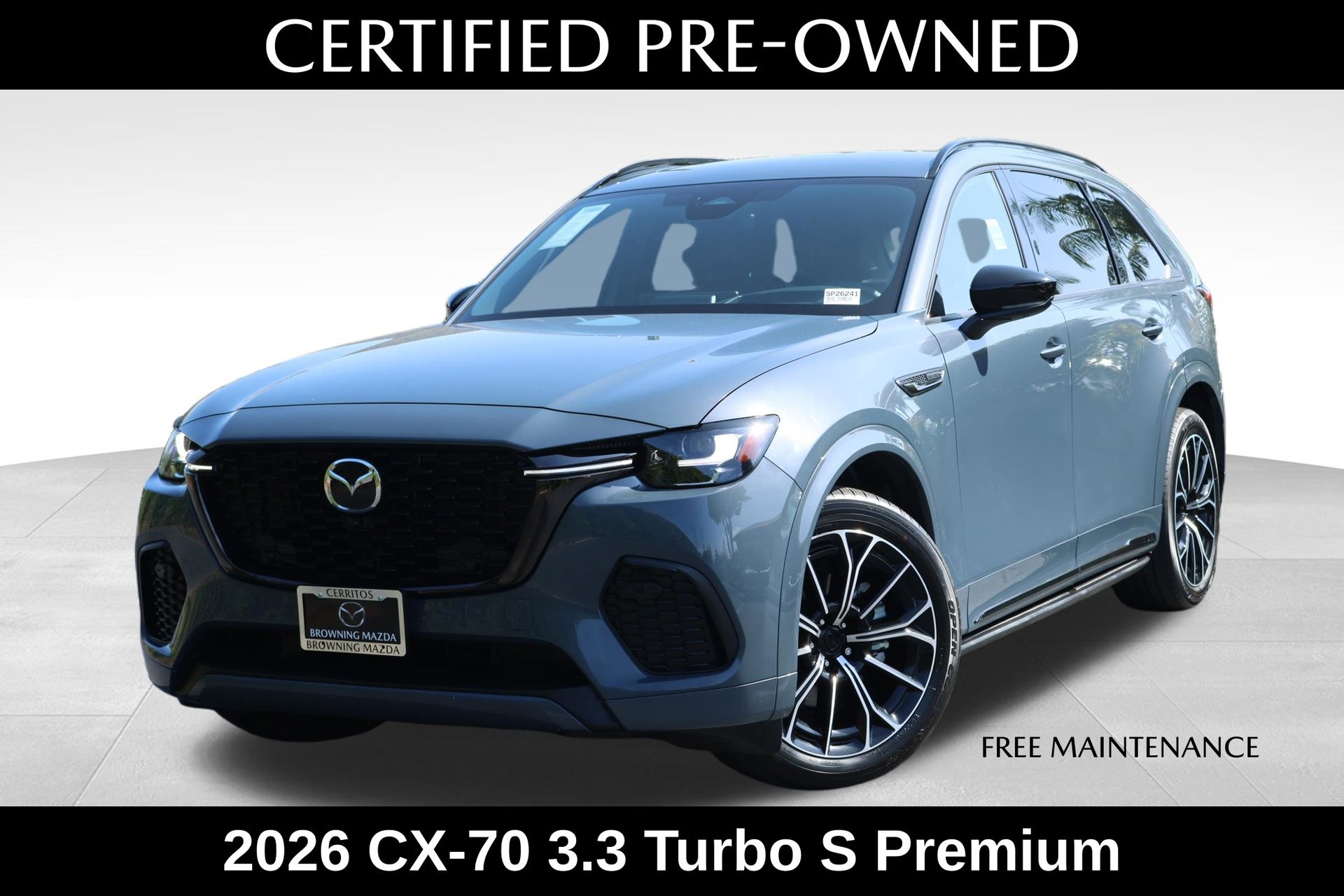 Polymetal Gray Metallic 2026 Mazda CX-70 SUV / Crossover All-Wheel Drive 8-Speed Automatic