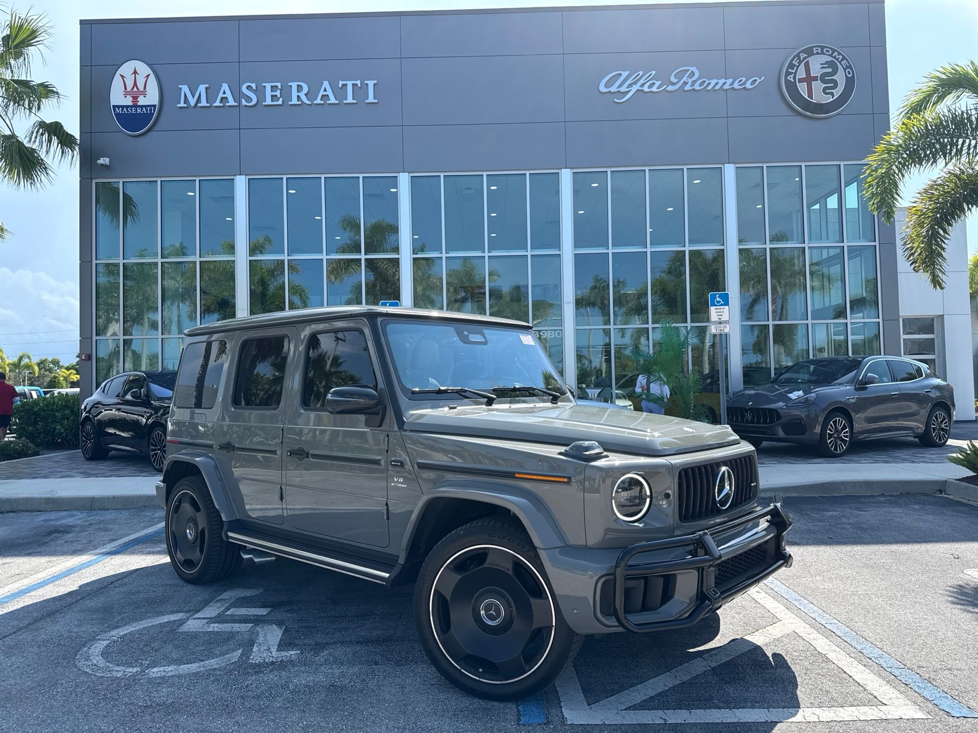 Gray (MANUFAKTUR Arabian Grey) 2025 Mercedes-Benz G-Class SUV / Crossover All-Wheel Drive 9-Speed Automatic