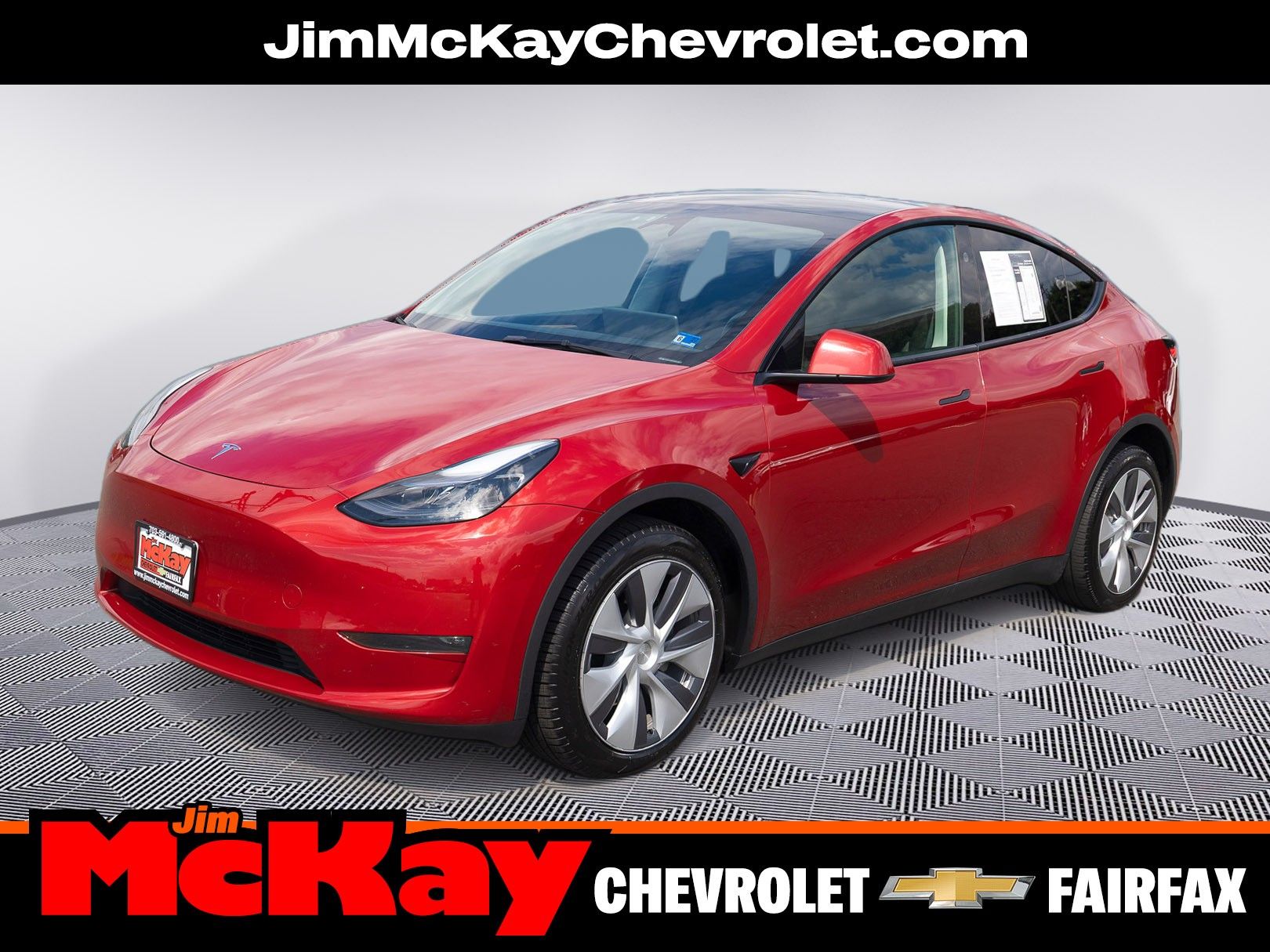 Red Multi-Coat 2023 Tesla Model Y Long Range AWD SUV / Crossover All-Wheel Drive 1-Speed Automatic