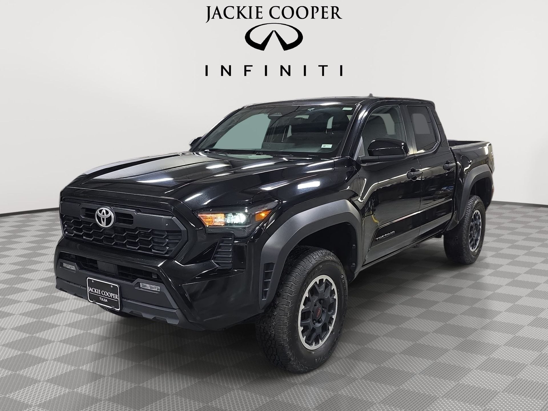Black 2024 Toyota Tacoma TRD Off-Road Double Cab 4WD Pickup Truck Four-Wheel Drive 8-Speed Automatic