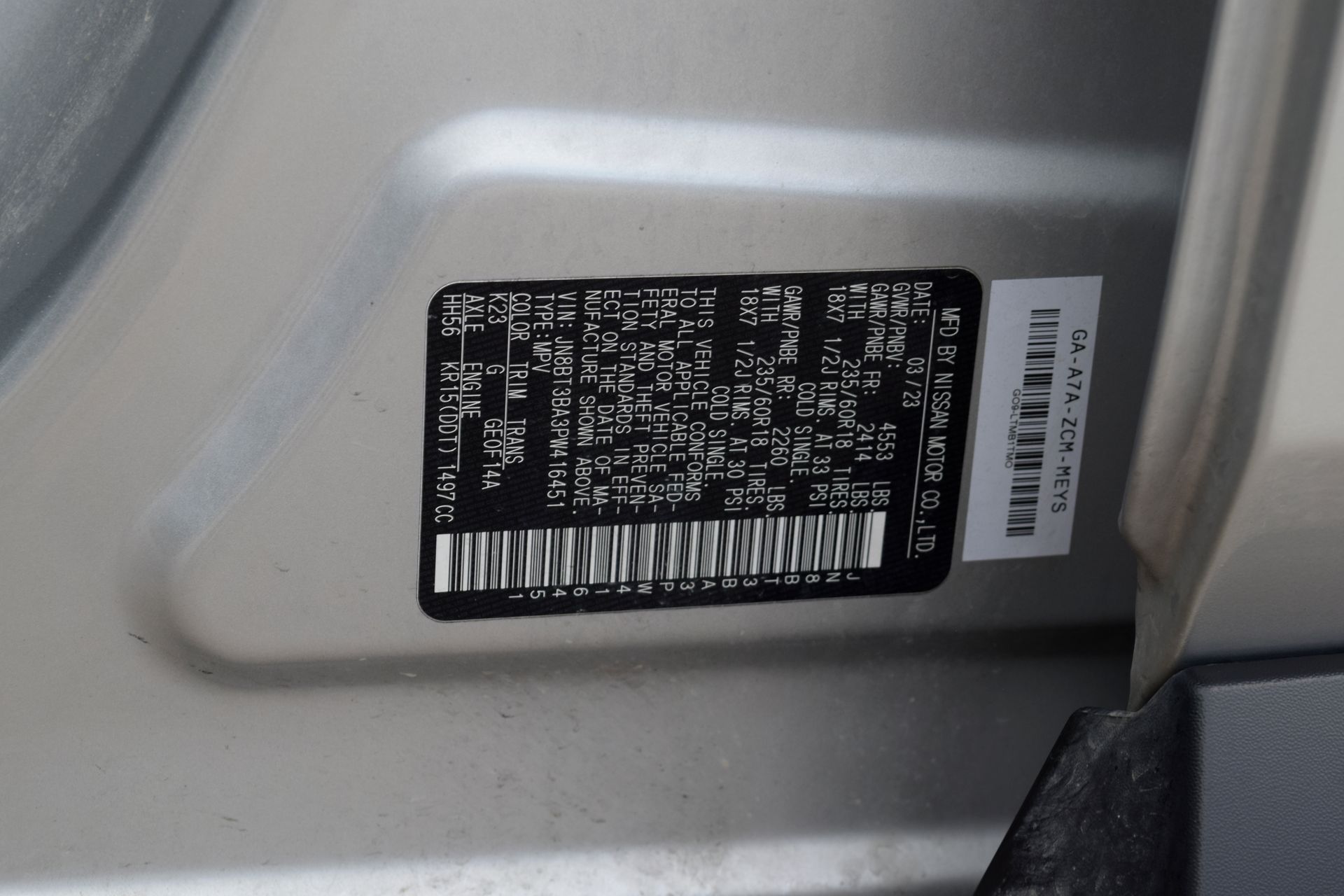 2023 Nissan Rogue SV Silver at Baytown Hyundai