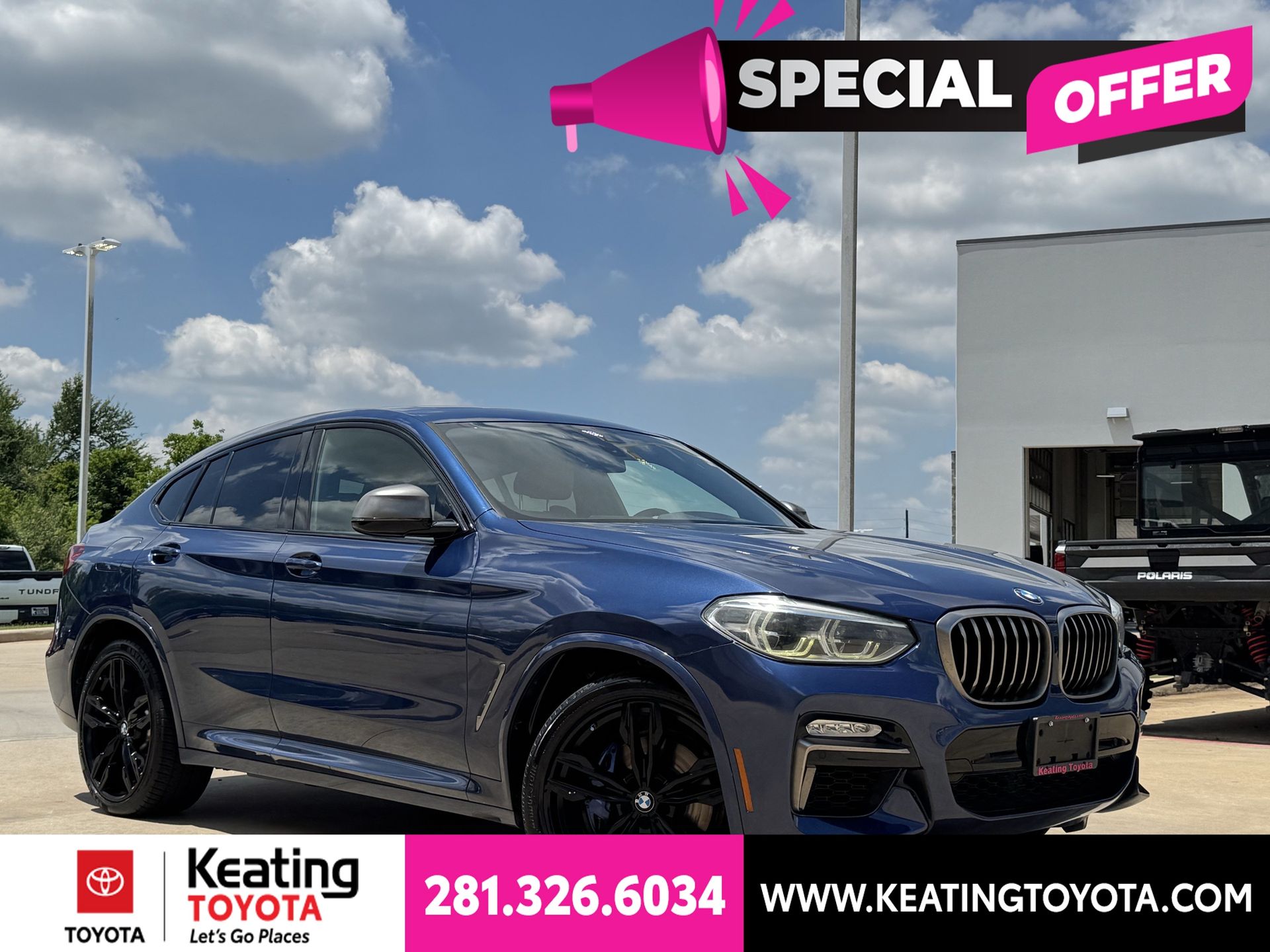 Phytonic Blue Metallic 2019 BMW X4 M40i AWD SUV / Crossover All-Wheel Drive 8-Speed Automatic
