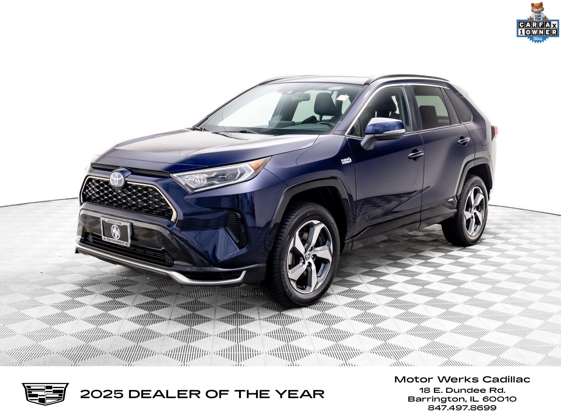 Blue Print w/Midnight Black Roof 2021 Toyota RAV4 Prime SE AWD SUV / Crossover All-Wheel Drive Continuously Variable Transmission