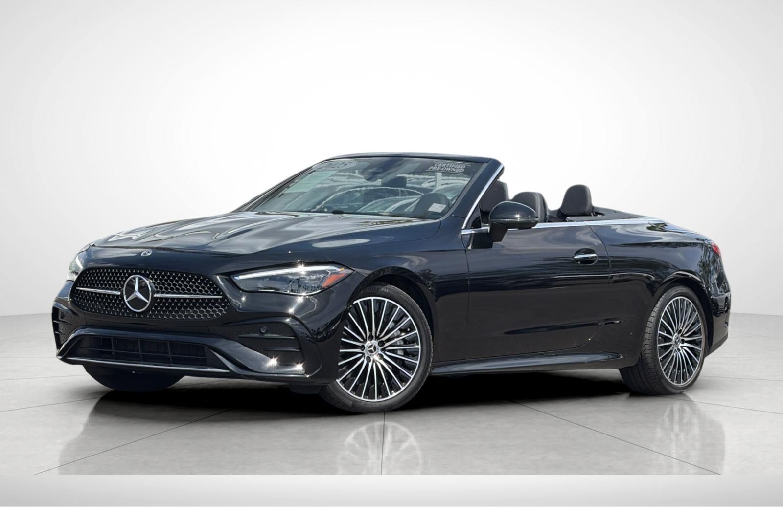 Black 2025 Mercedes-Benz CLE 450 4MATIC Convertible All-Wheel Drive 9-Speed Automatic