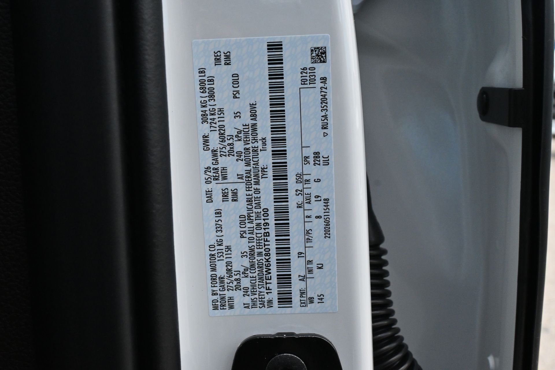 2026 Ford F-150 King Ranch White at Bayway Chrysler Dodge Jeep Ram