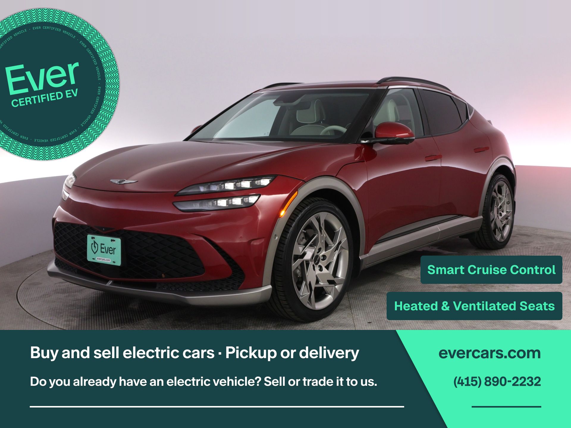 Mauna Red 2023 Genesis GV60 Performance AWD SUV / Crossover All-Wheel Drive 1-Speed Automatic