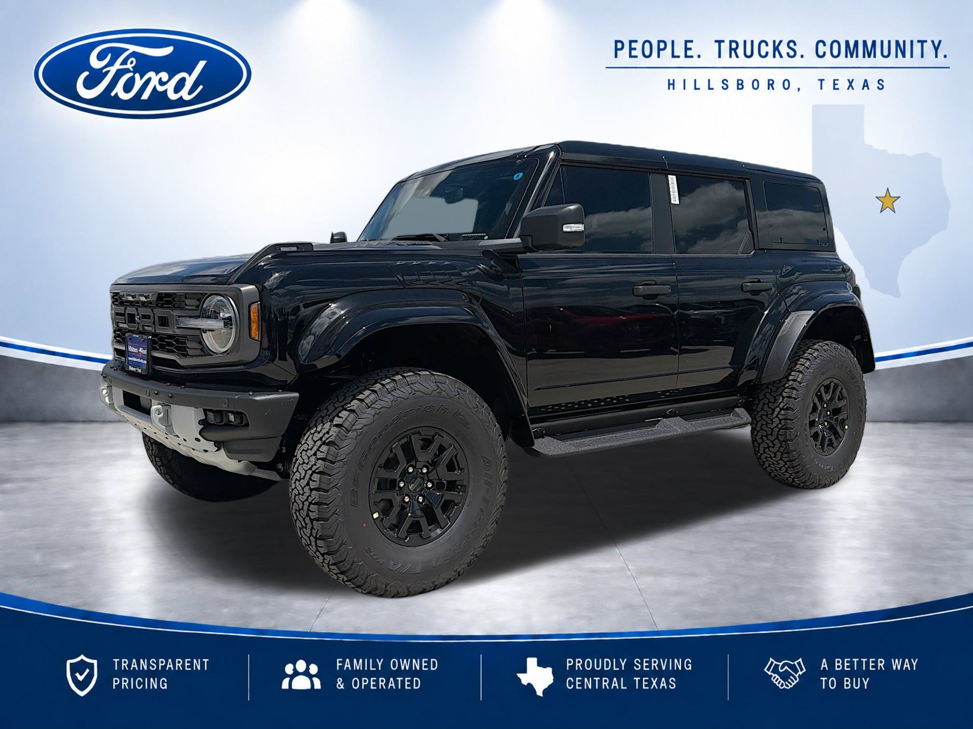 Shadow Black 2026 Ford Bronco Raptor SUV / Crossover Four-Wheel Drive Automatic