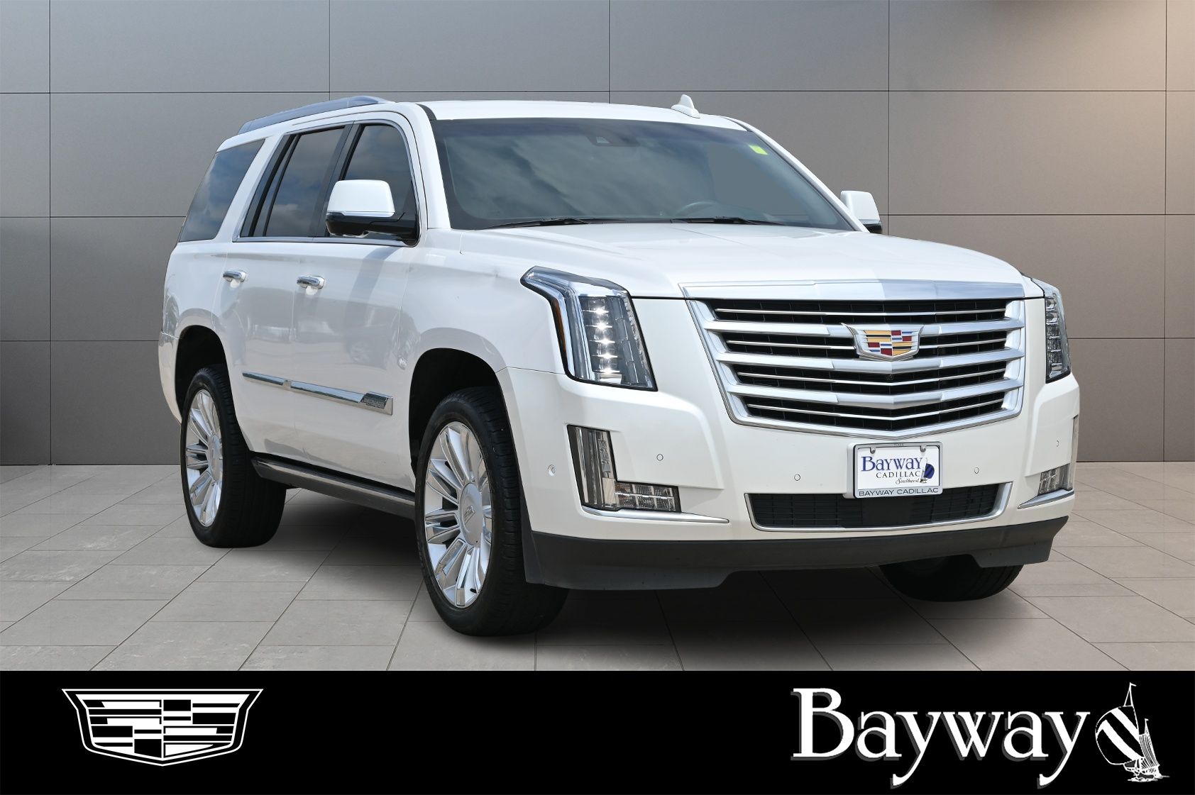 2017 Cadillac Escalade Platinum Edition White at Parkway Family Mazda