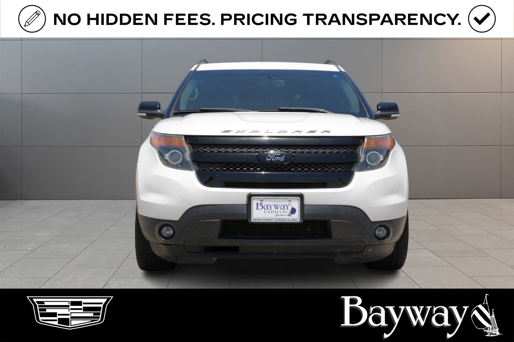 2015 Ford Explorer Sport White at DeMontrond Gulf Freeway