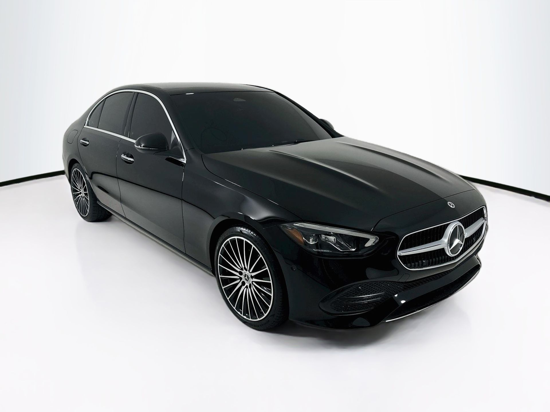 Black 2026 Mercedes-Benz C-Class Sedan Rear-Wheel Drive 9-Speed Automatic
