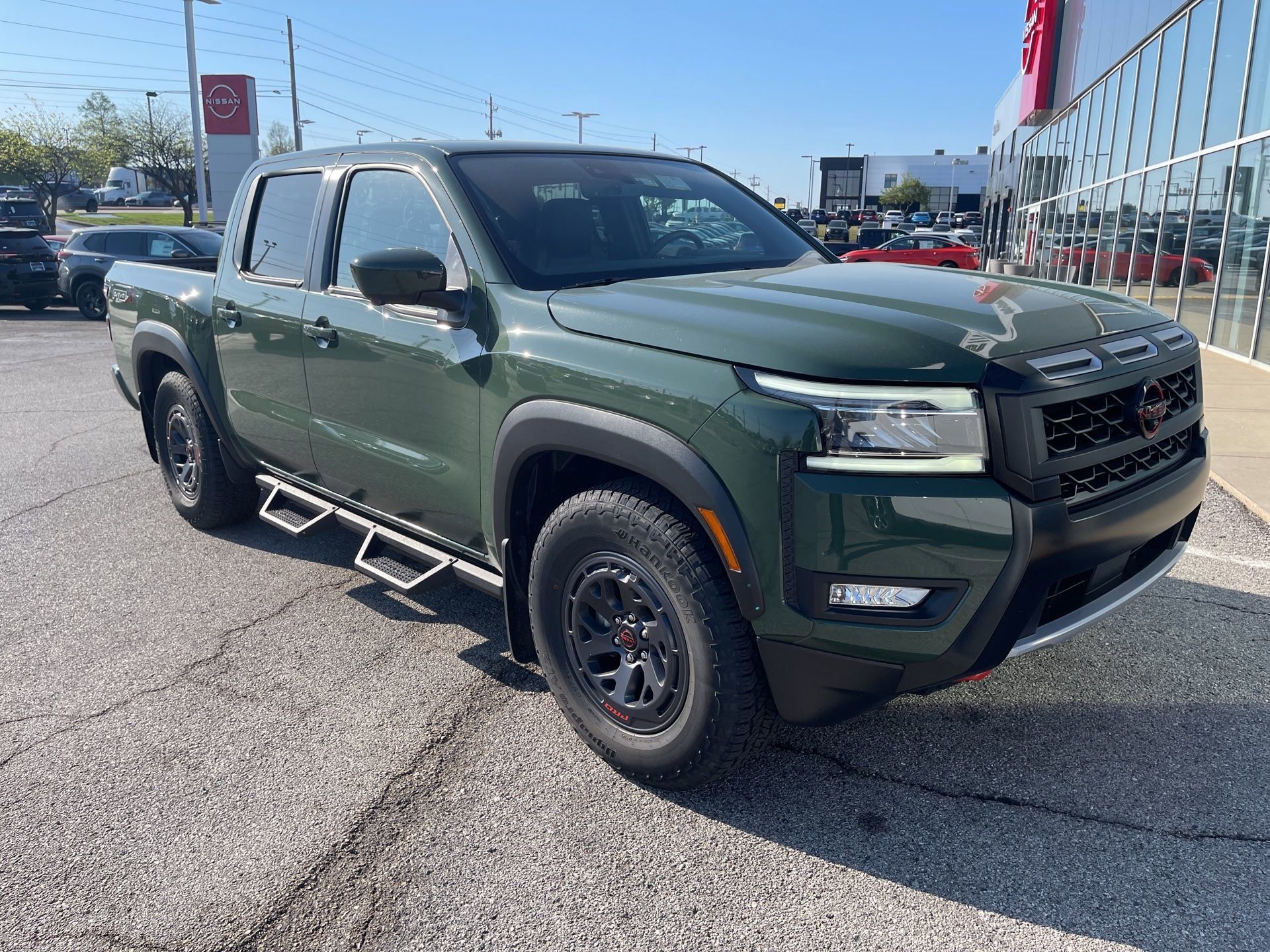 Tactical Green Metallic 2025 Nissan Frontier PRO-X Crew Cab RWD Pickup Truck 4X2 9-Speed Automatic Overdrive