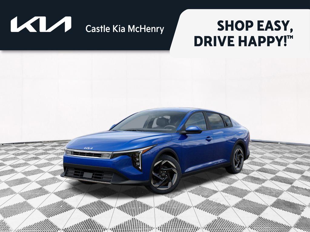 Deep Sea Blue 2025 Kia K4 EX FWD Sedan Front-Wheel Drive Continuously Variable Transmission