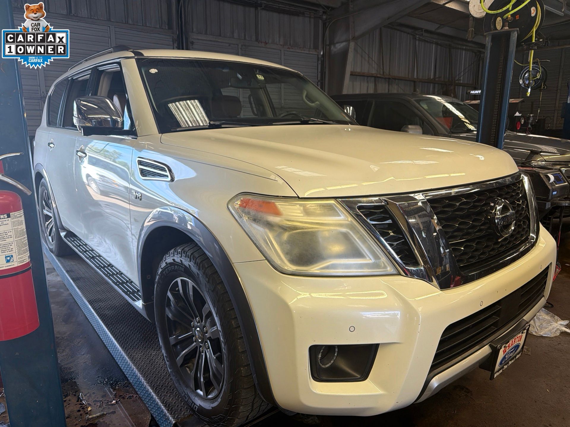 2017 Nissan Armada Platinum White at Emmons Autoplex