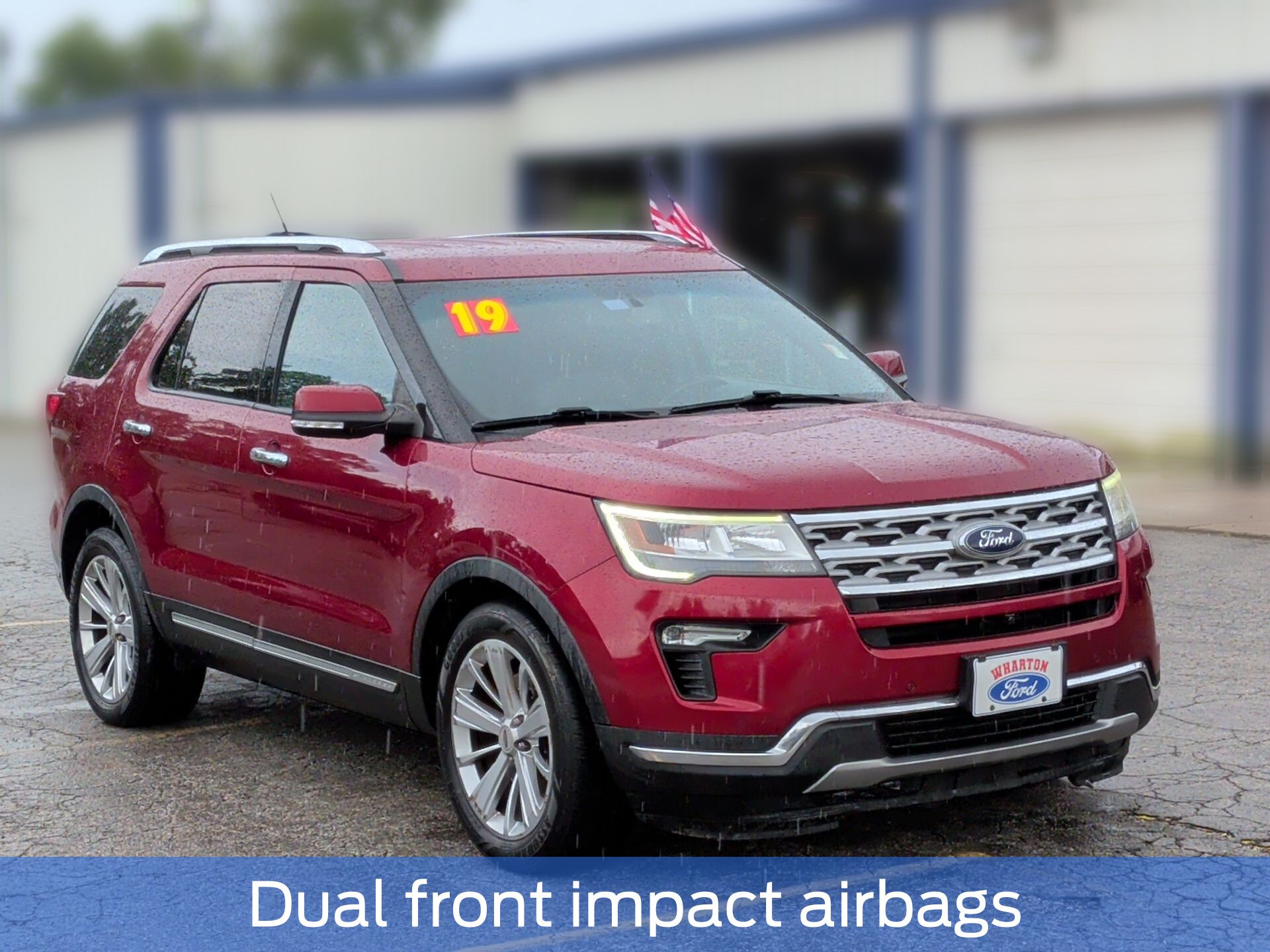 2019 Ford Explorer Limited Red at Autostrade