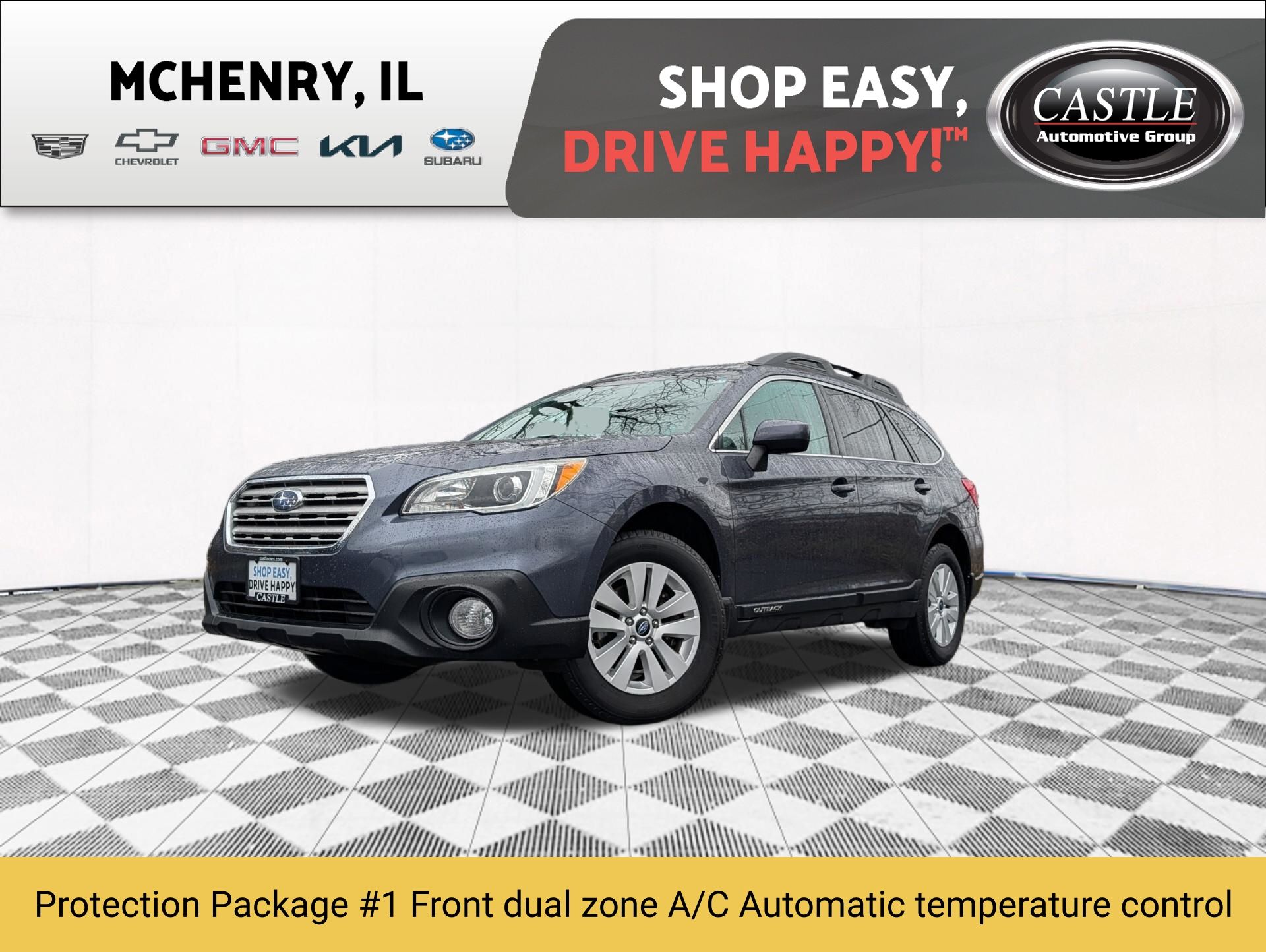 Carbide Gray Metallic 2015 Subaru Outback 2.5i Premium Wagon All-Wheel Drive Continuously Variable Transmission
