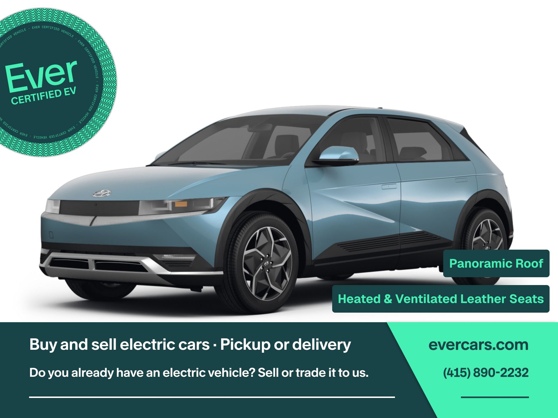 Digital Teal 2024 Hyundai Ioniq 5 SUV / Crossover Rear-Wheel Drive 1-Speed Automatic
