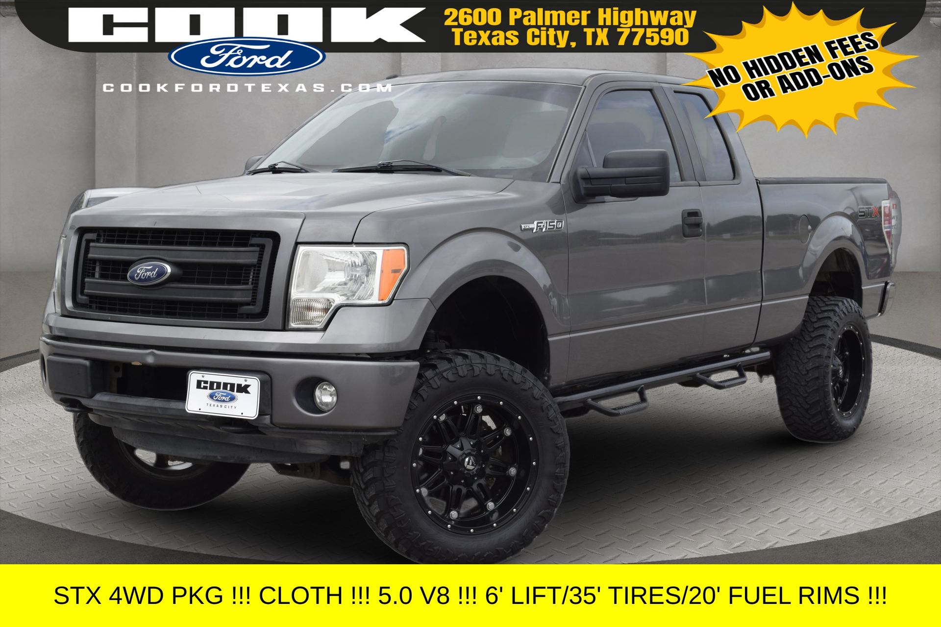 Sterling Gray Metallic 2013 Ford F-150 STX SuperCab 4WD Pickup Truck Four-Wheel Drive 6-Speed Automatic