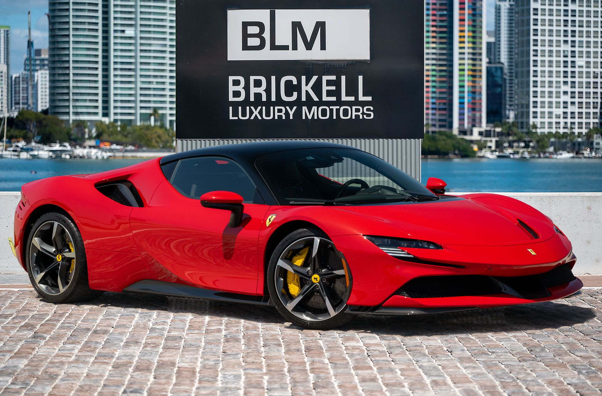 Red 2022 Ferrari SF90 Coupe All-Wheel Drive 8-Speed Manual