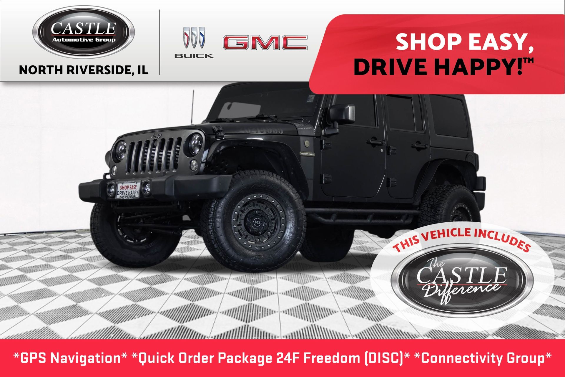 Black Clearcoat 2016 Jeep Wrangler SUV / Crossover Four-Wheel Drive 5-Speed Automatic