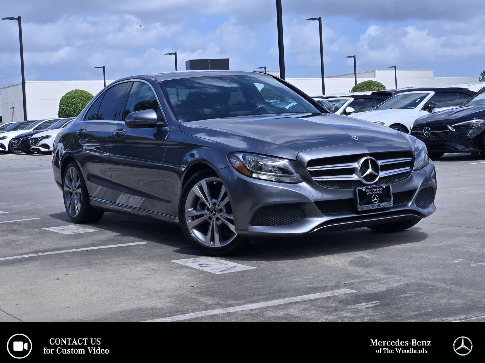 Selenite Gray Metallic 2018 Mercedes-Benz C-Class C 300 Sedan RWD Sedan Rear-Wheel Drive 9-Speed Automatic